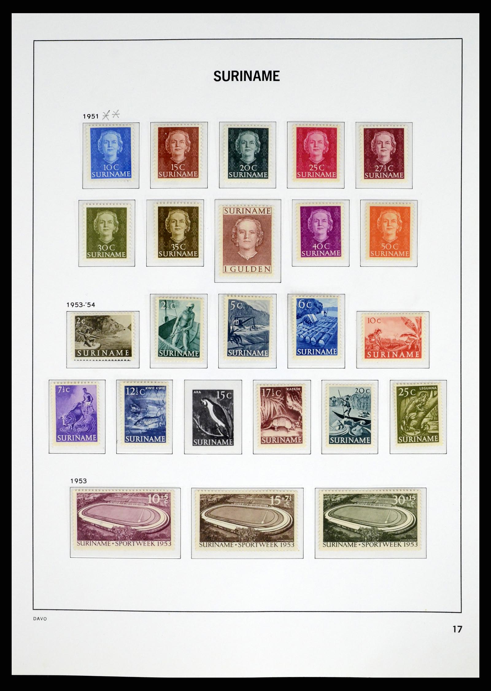 37421 017 - Postzegelverzameling 37421 Suriname 1873-1975.