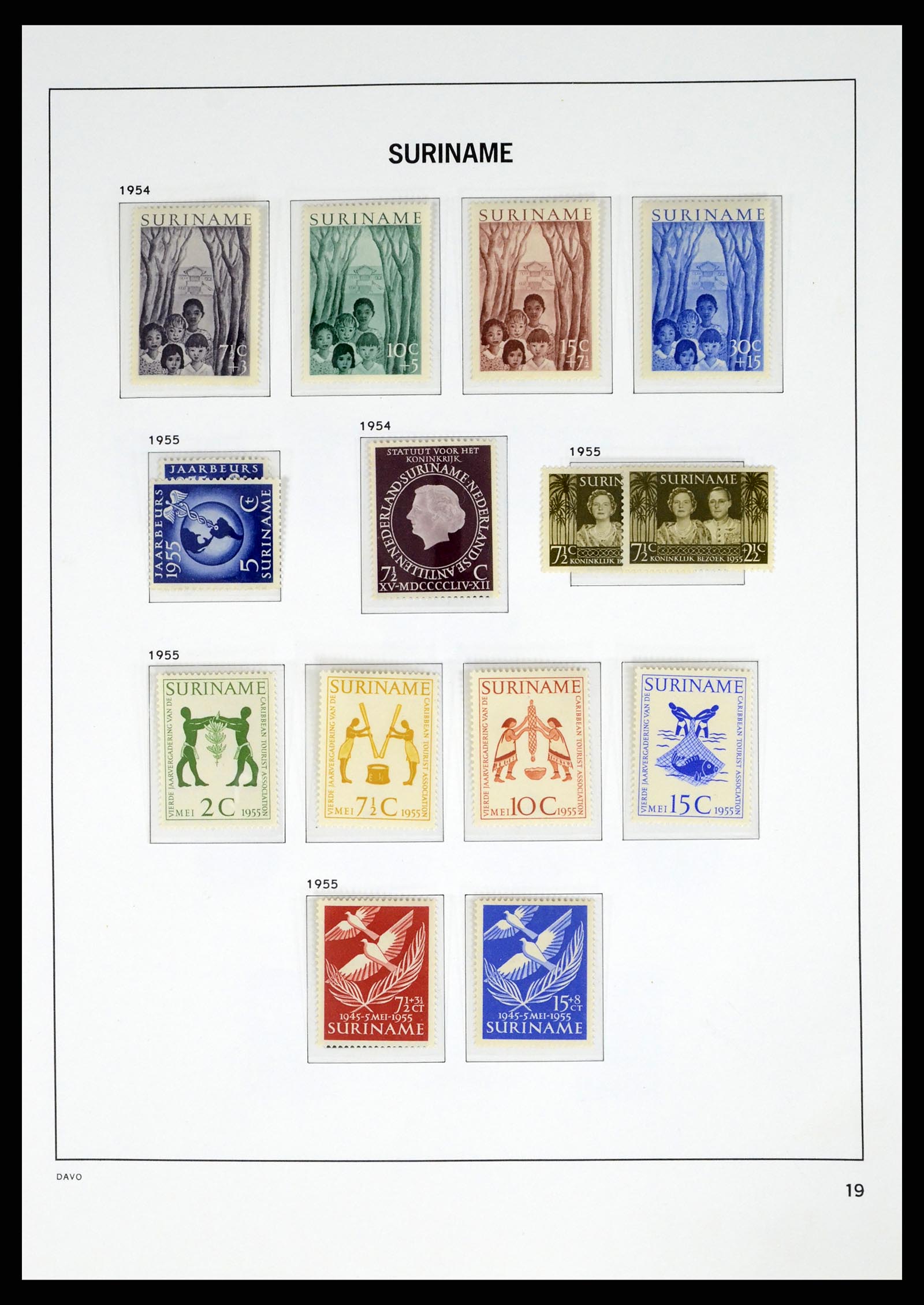 37421 019 - Postzegelverzameling 37421 Suriname 1873-1975.