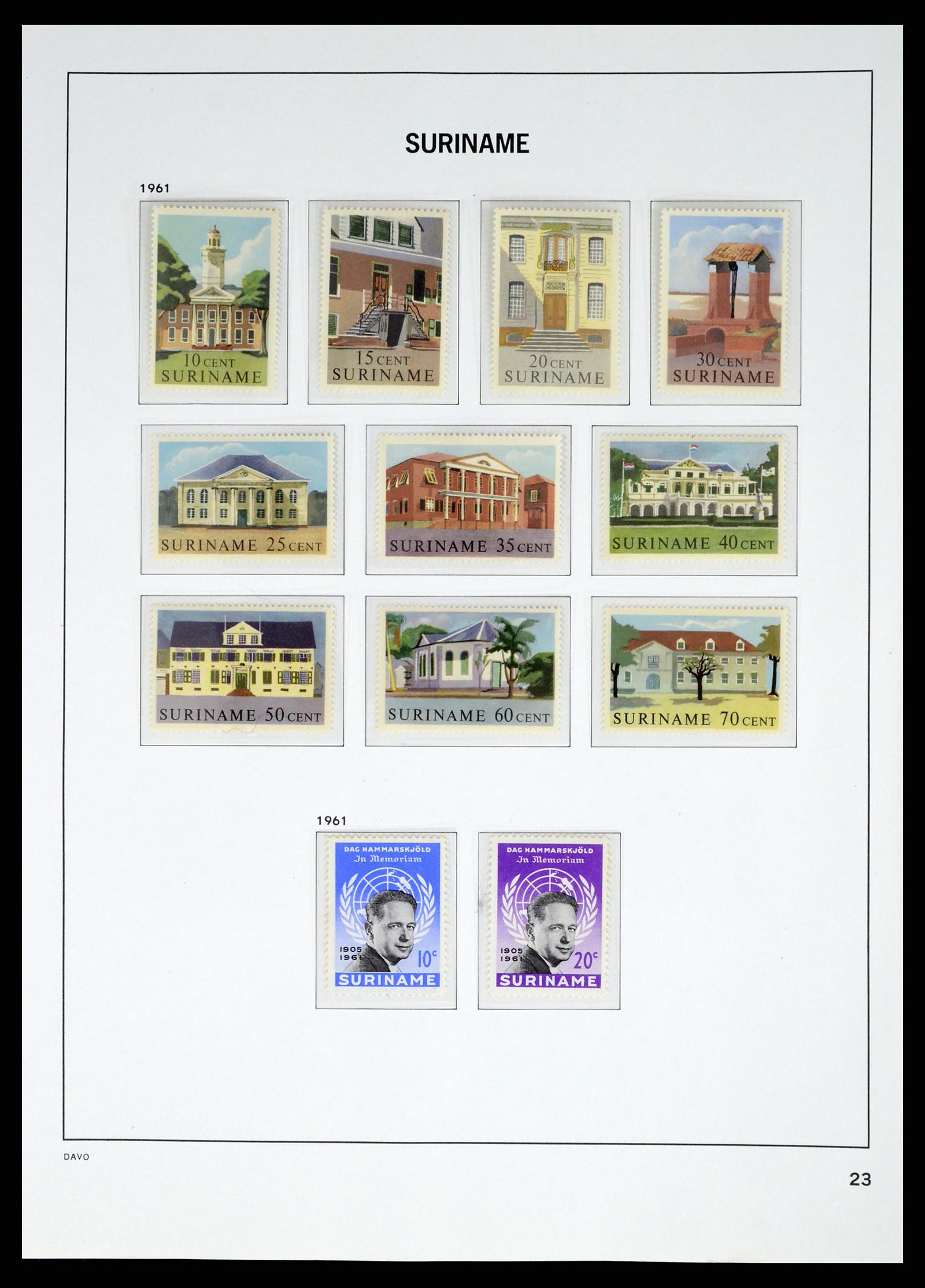37421 025 - Postzegelverzameling 37421 Suriname 1873-1975.