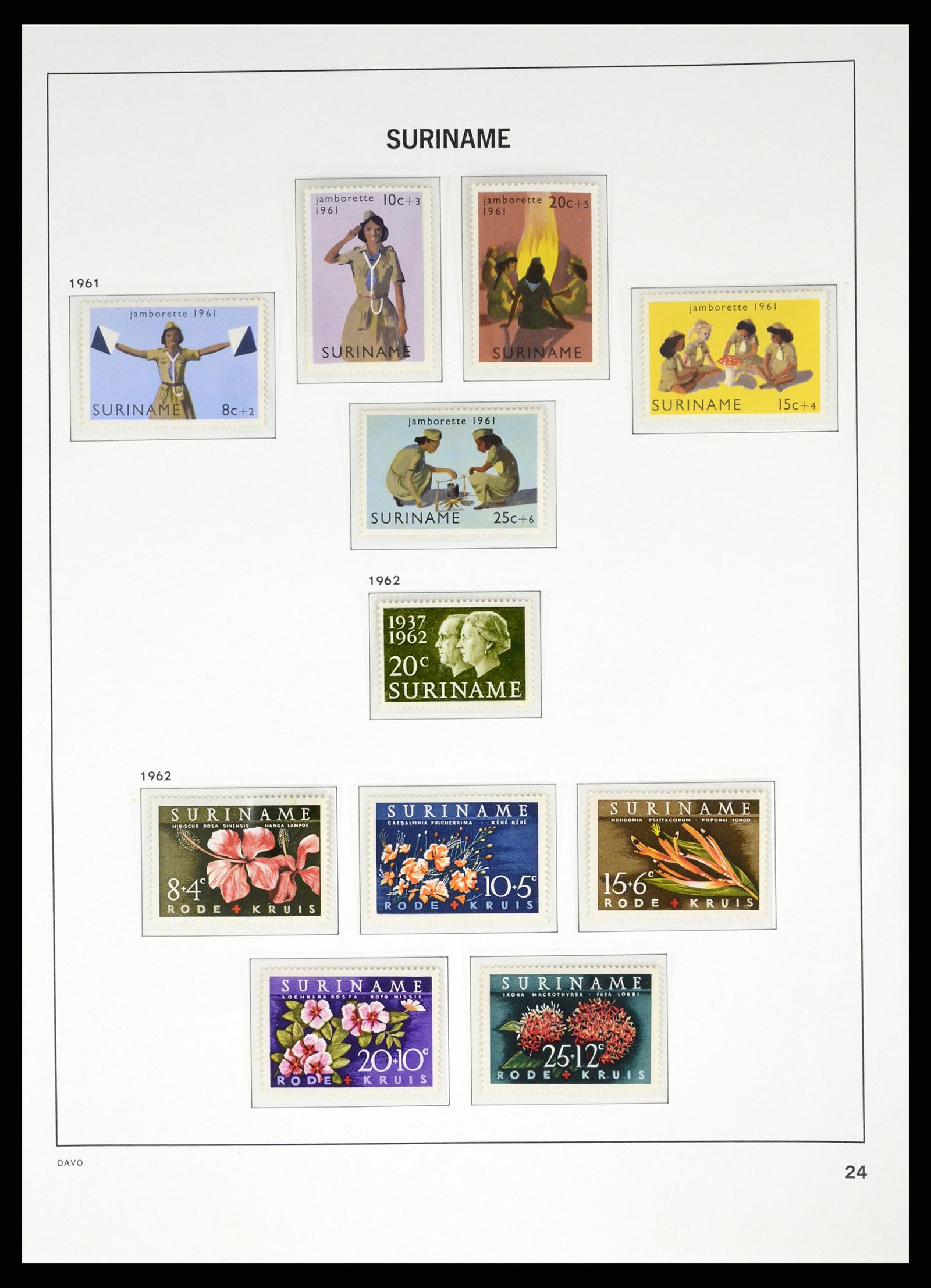 37421 026 - Postzegelverzameling 37421 Suriname 1873-1975.