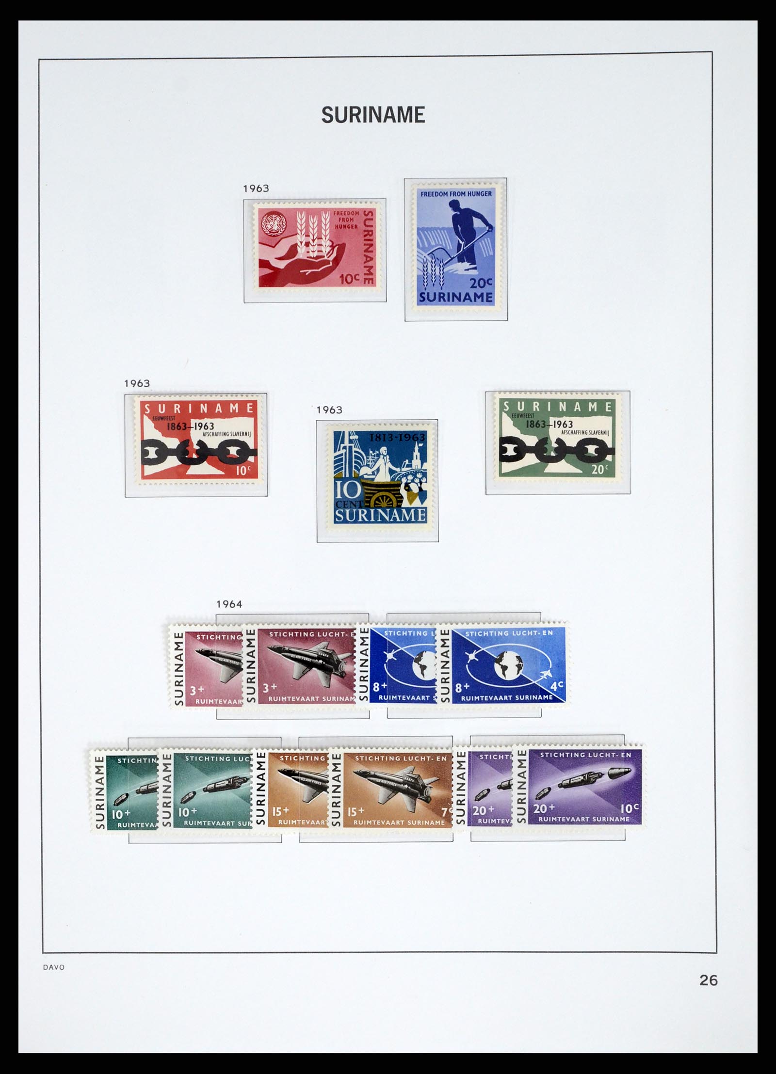 37421 028 - Postzegelverzameling 37421 Suriname 1873-1975.