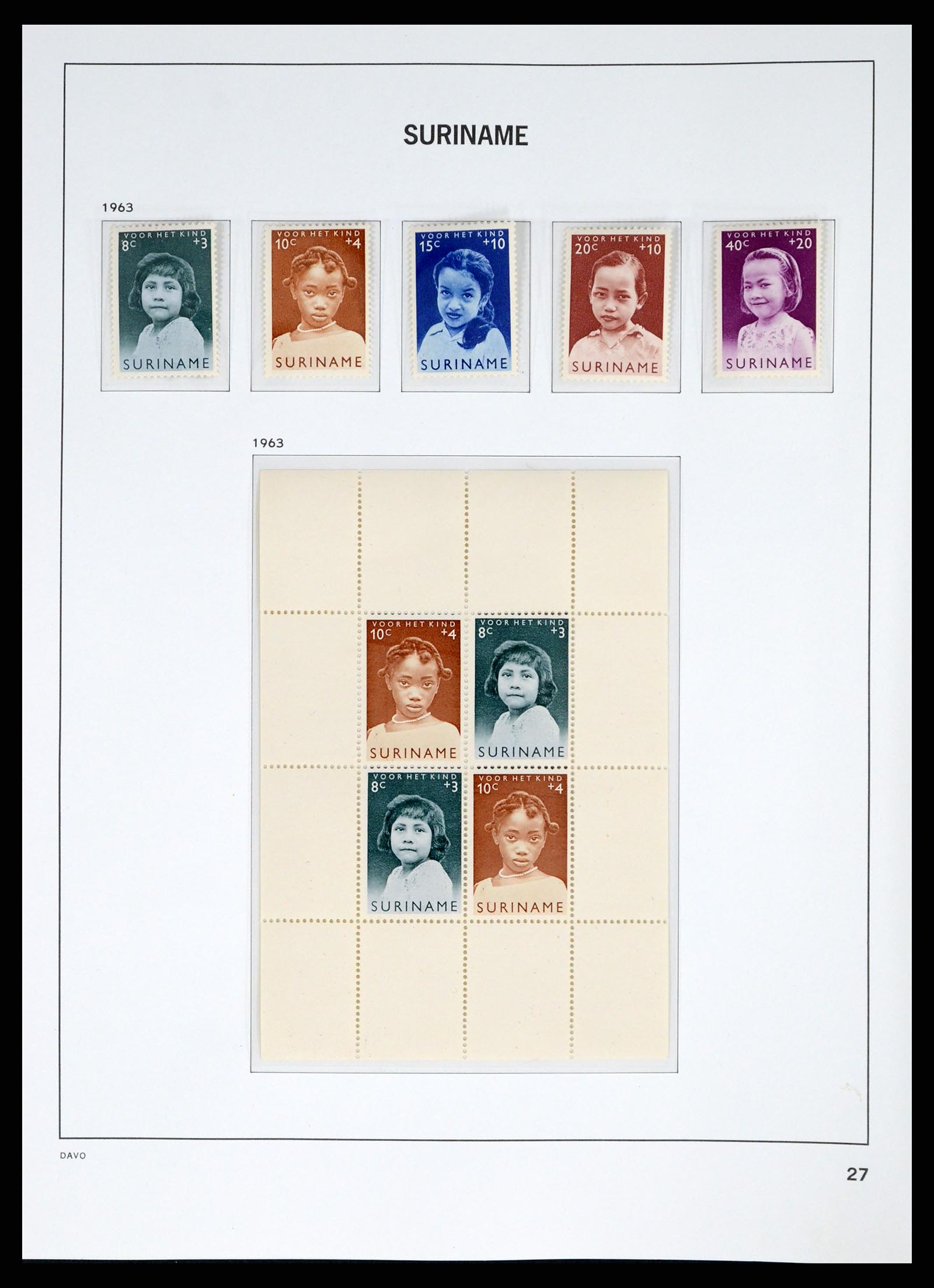 37421 029 - Postzegelverzameling 37421 Suriname 1873-1975.
