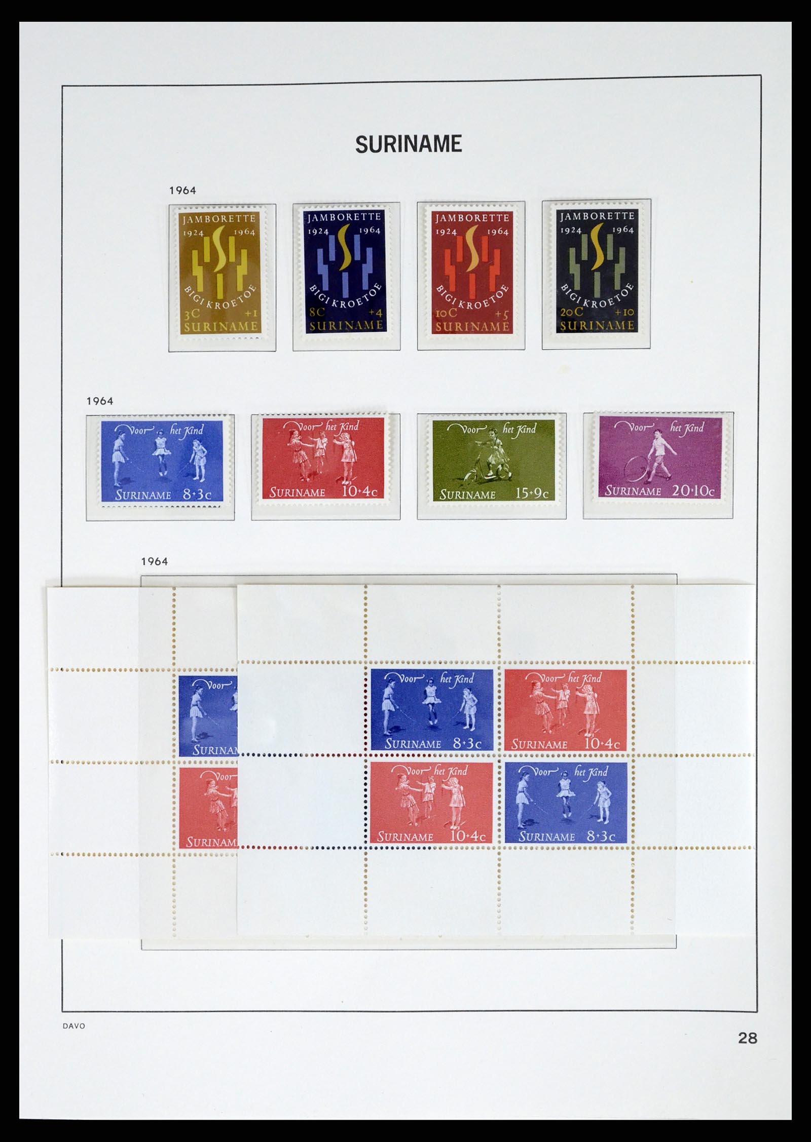 37421 032 - Postzegelverzameling 37421 Suriname 1873-1975.
