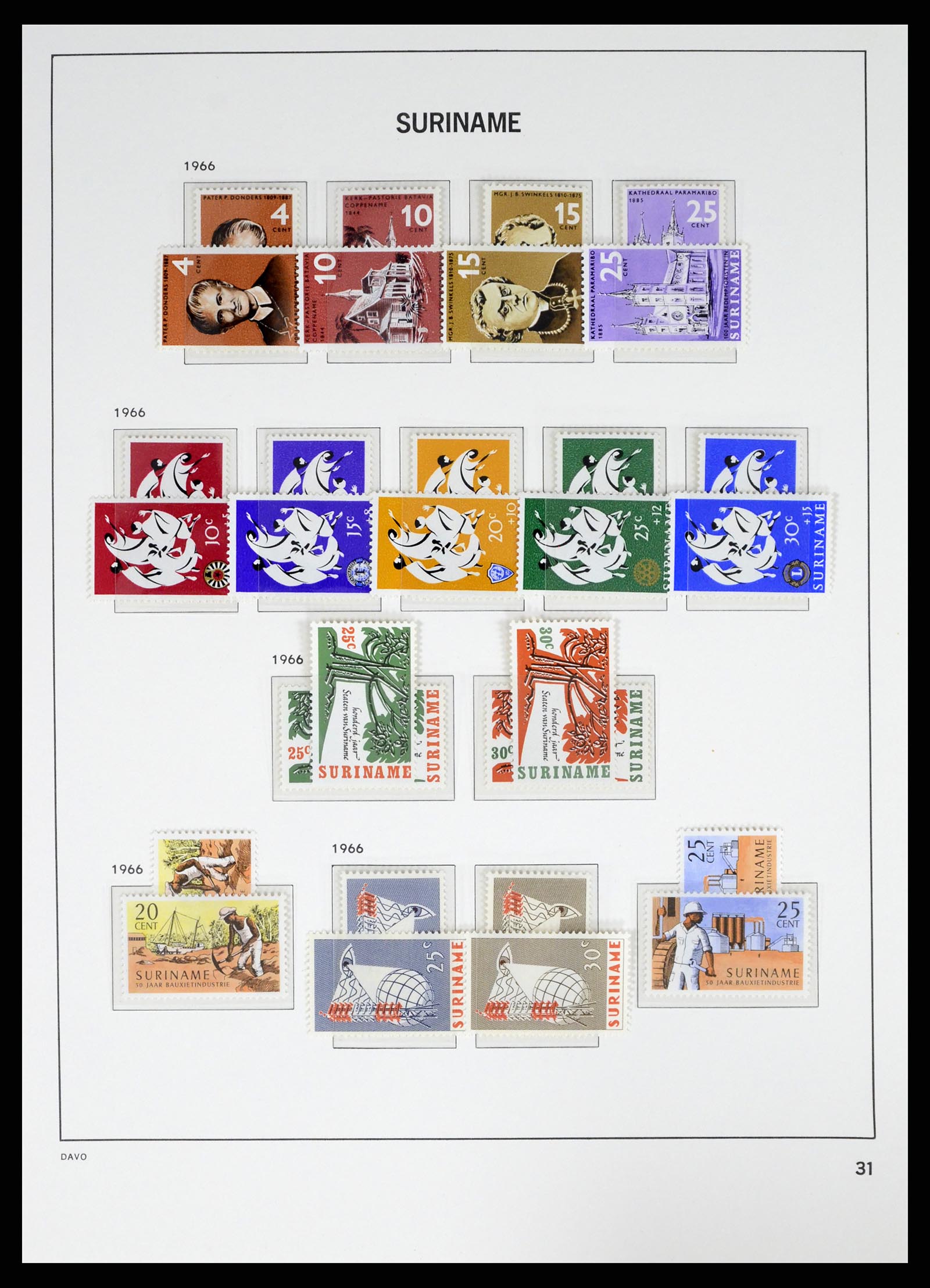 37421 038 - Postzegelverzameling 37421 Suriname 1873-1975.