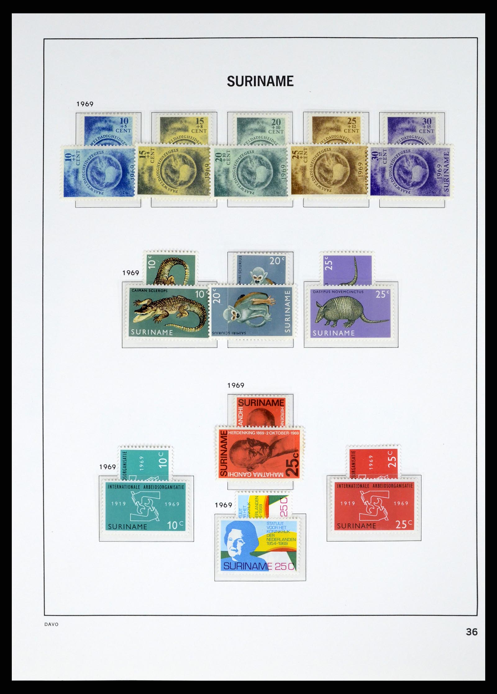 37421 046 - Postzegelverzameling 37421 Suriname 1873-1975.
