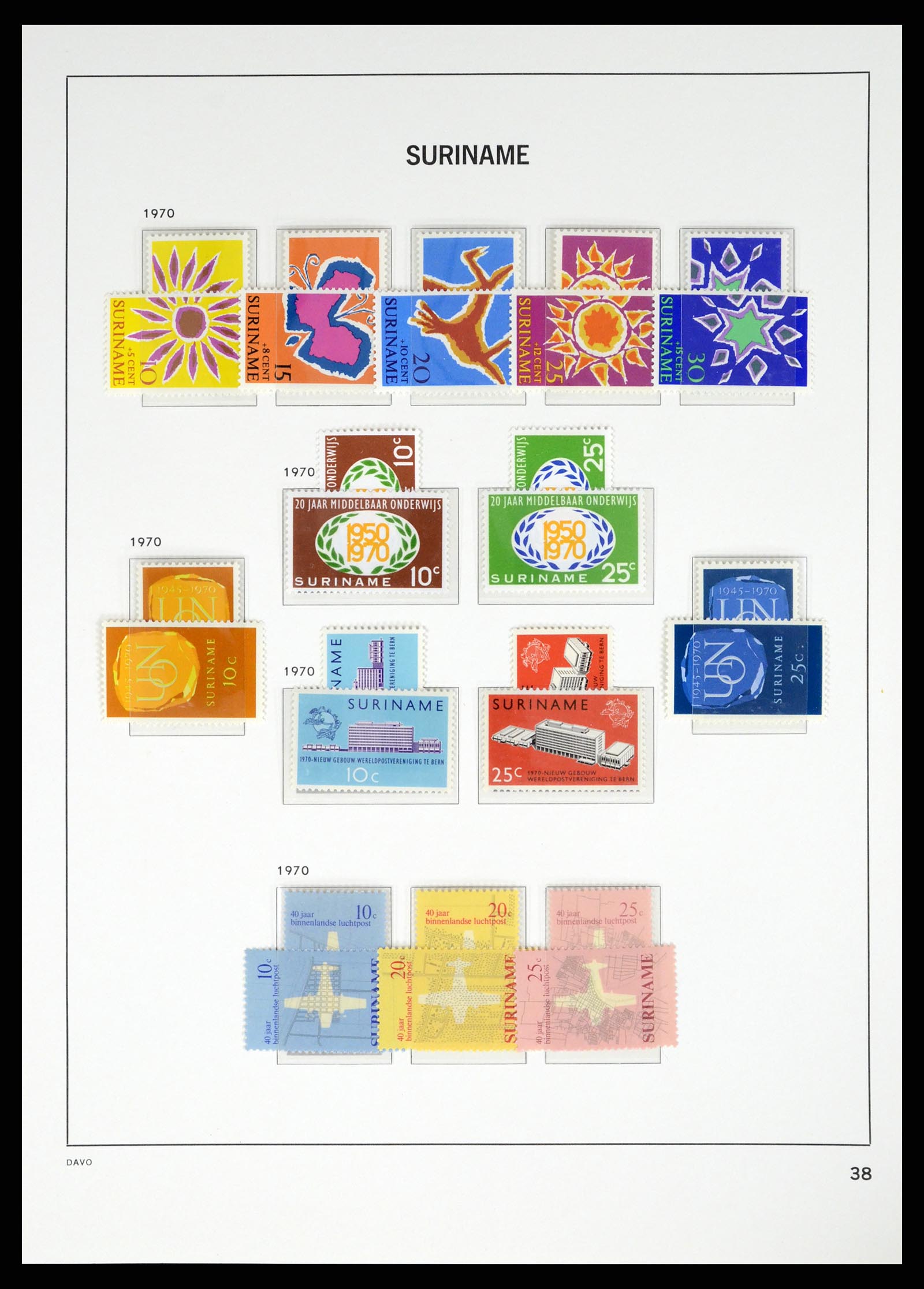 37421 049 - Postzegelverzameling 37421 Suriname 1873-1975.