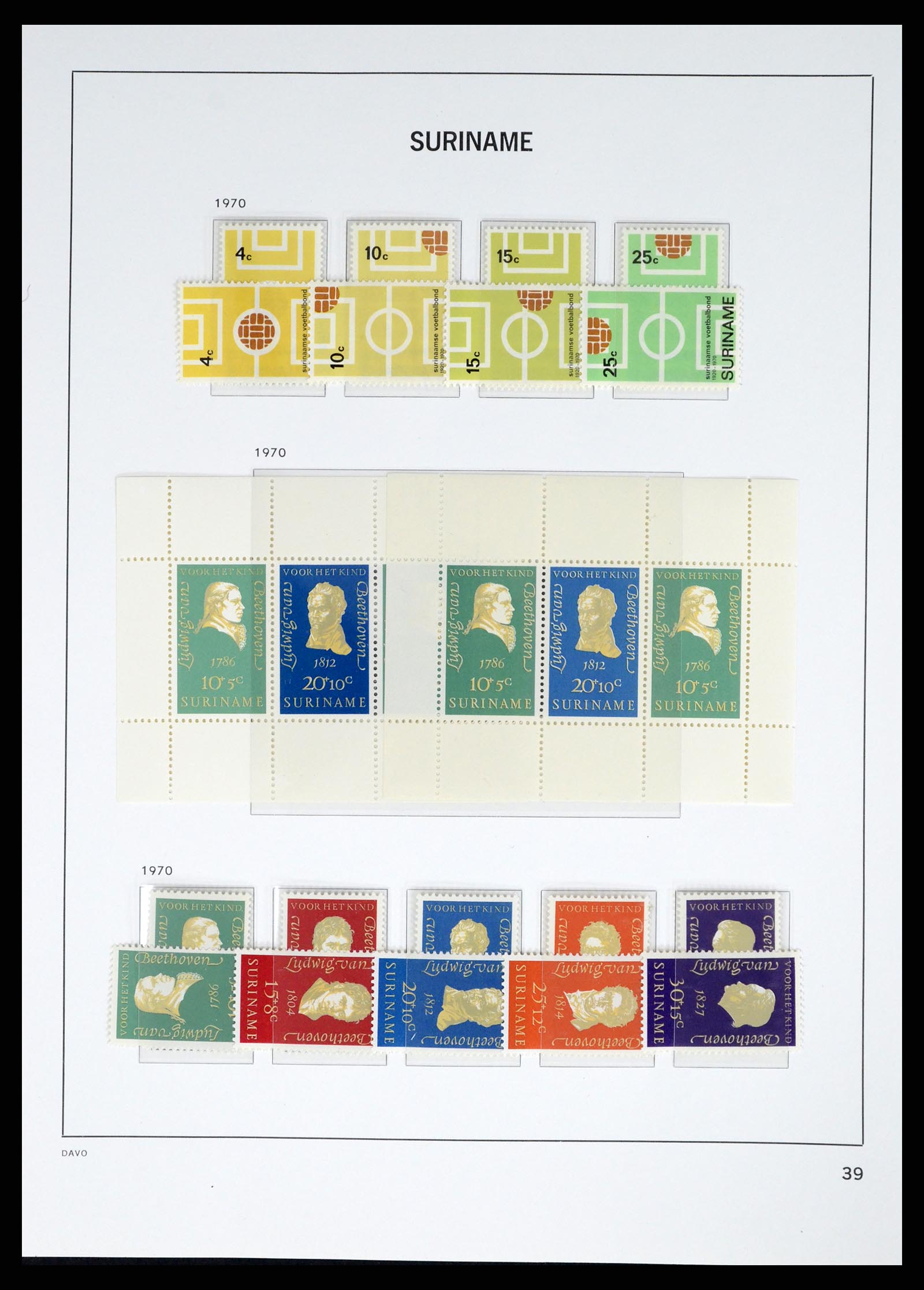 37421 051 - Postzegelverzameling 37421 Suriname 1873-1975.