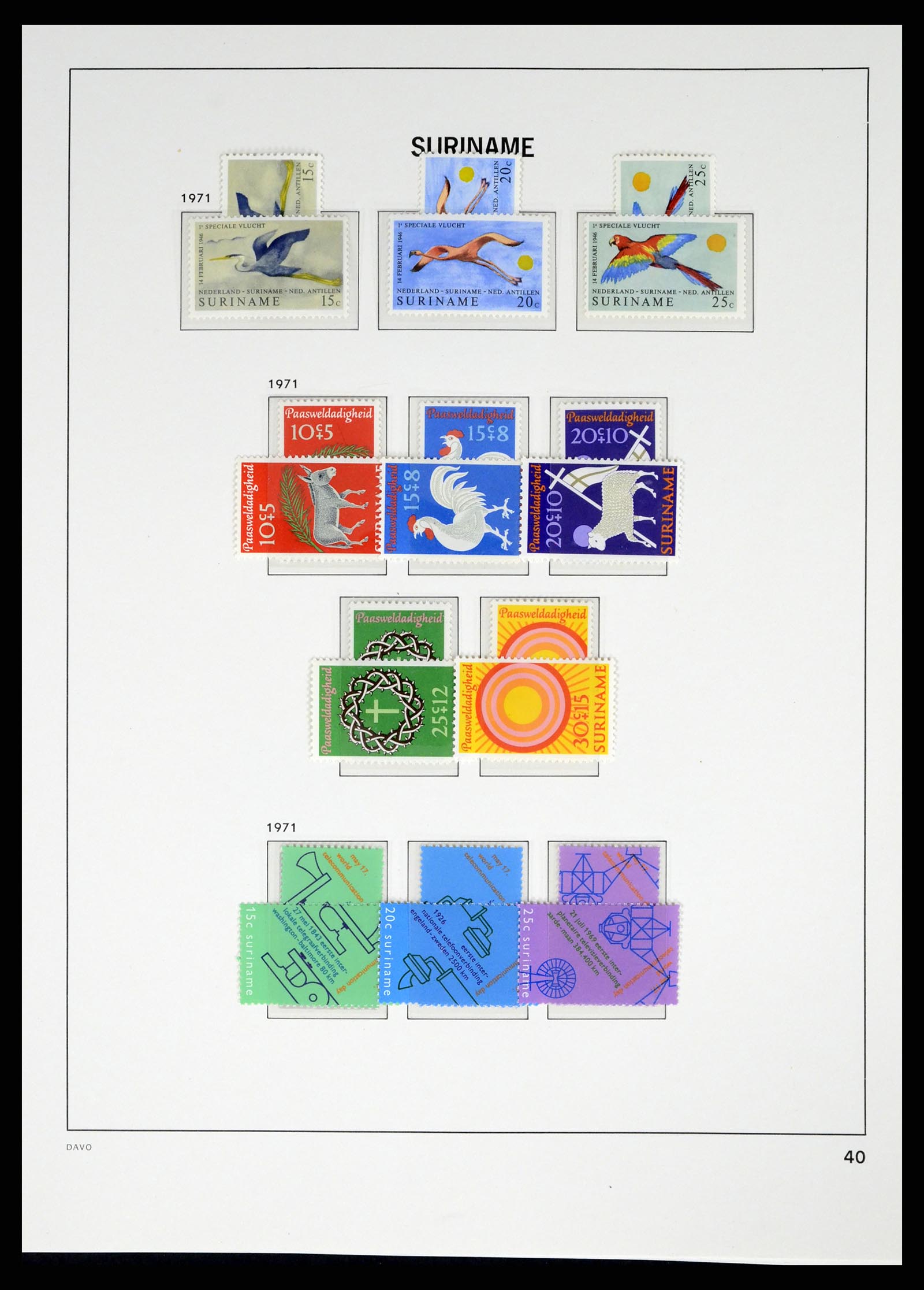 37421 053 - Postzegelverzameling 37421 Suriname 1873-1975.
