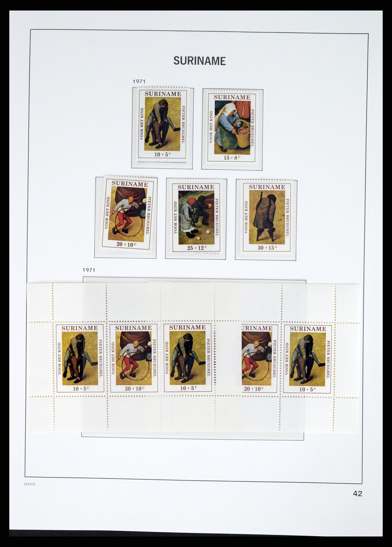 37421 056 - Postzegelverzameling 37421 Suriname 1873-1975.
