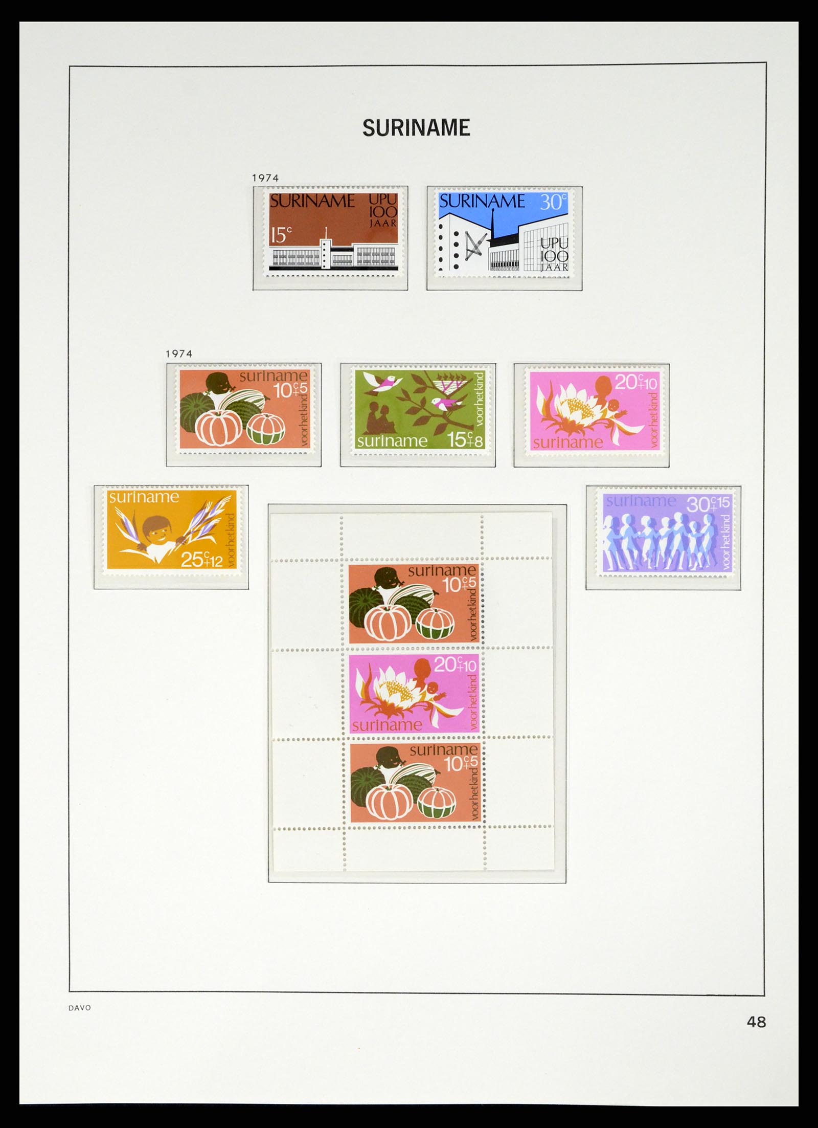 37421 065 - Postzegelverzameling 37421 Suriname 1873-1975.