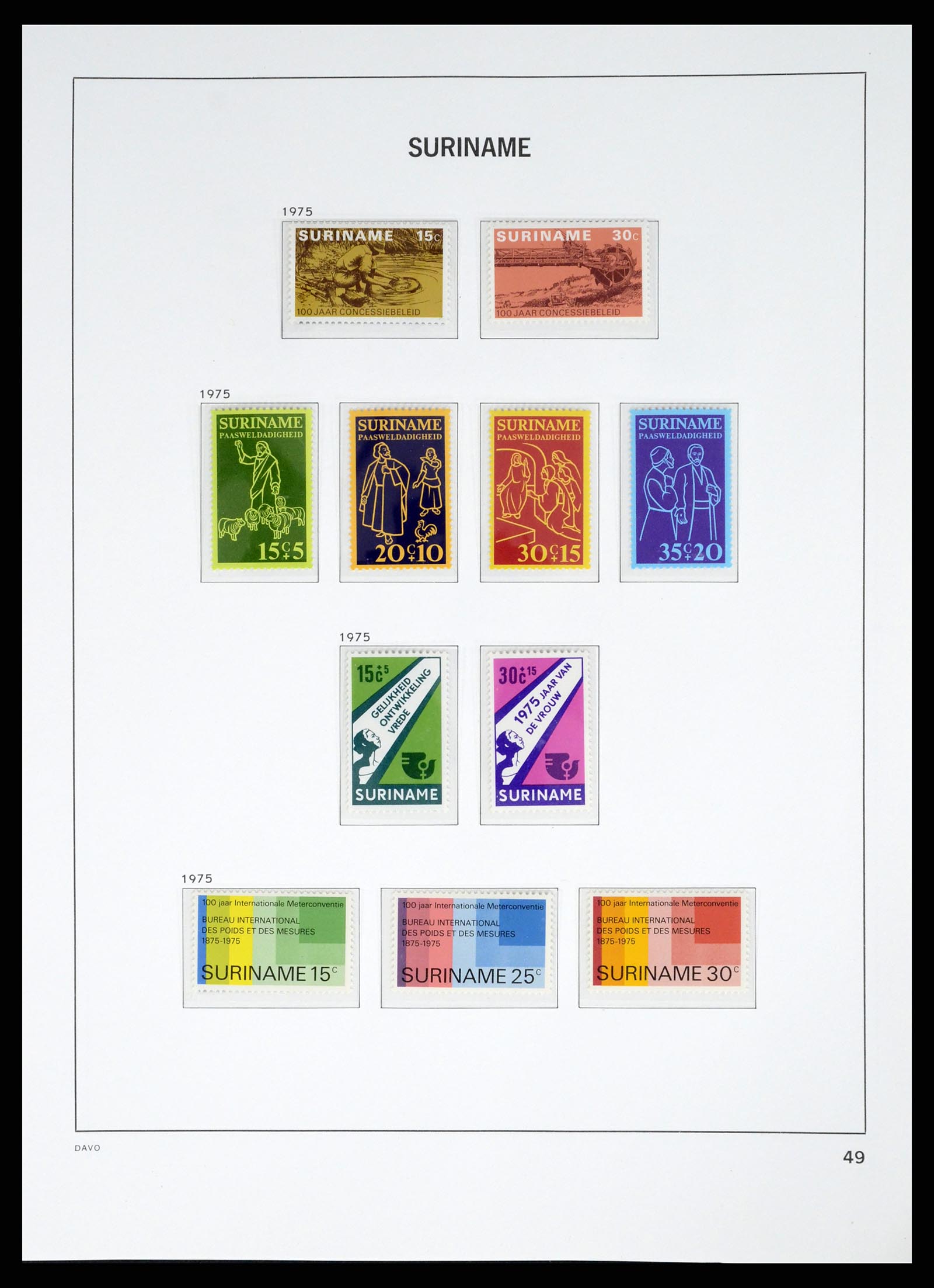 37421 066 - Postzegelverzameling 37421 Suriname 1873-1975.