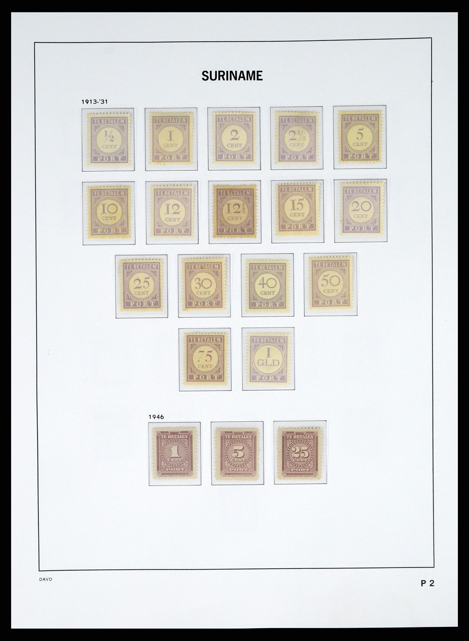 37421 073 - Postzegelverzameling 37421 Suriname 1873-1975.