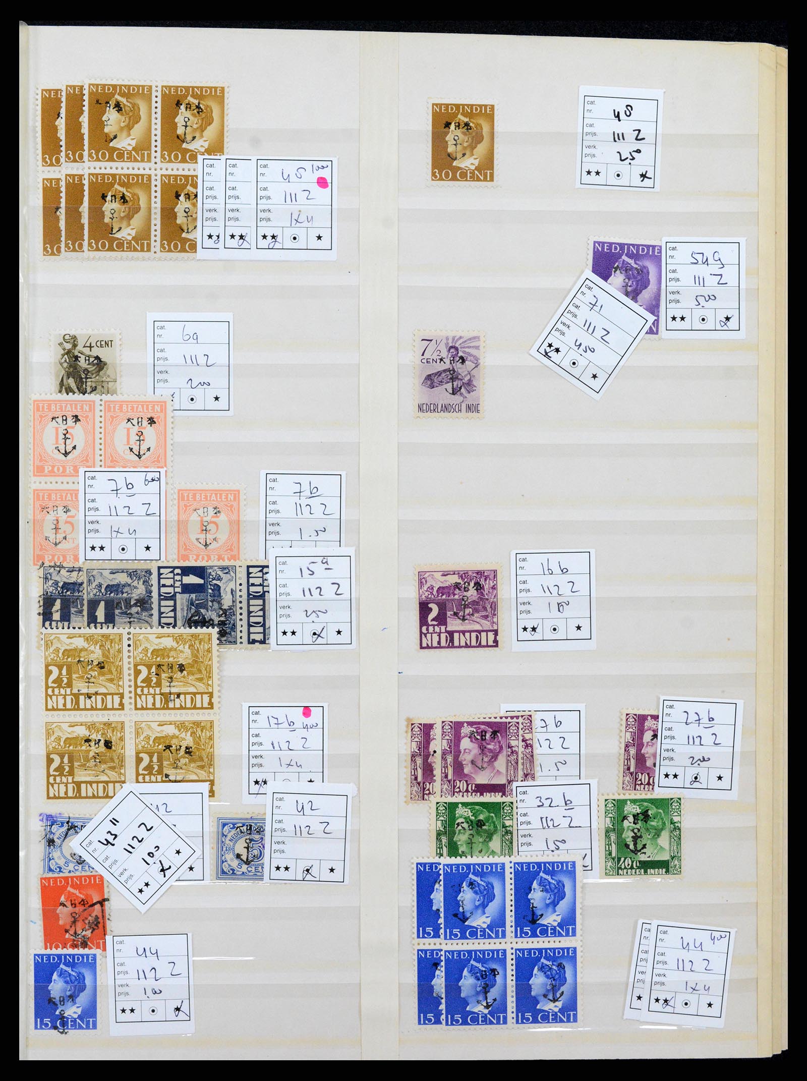 37422 011 - Postzegelverzameling 37422 Japanse bezetting en interim periode Neder