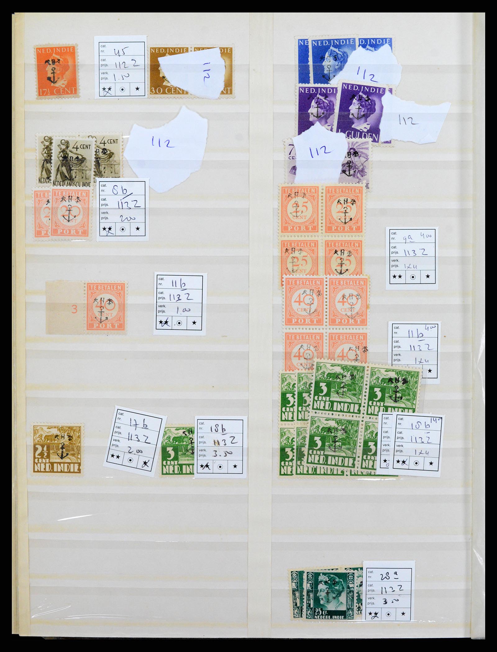 37422 012 - Postzegelverzameling 37422 Japanse bezetting en interim periode Neder