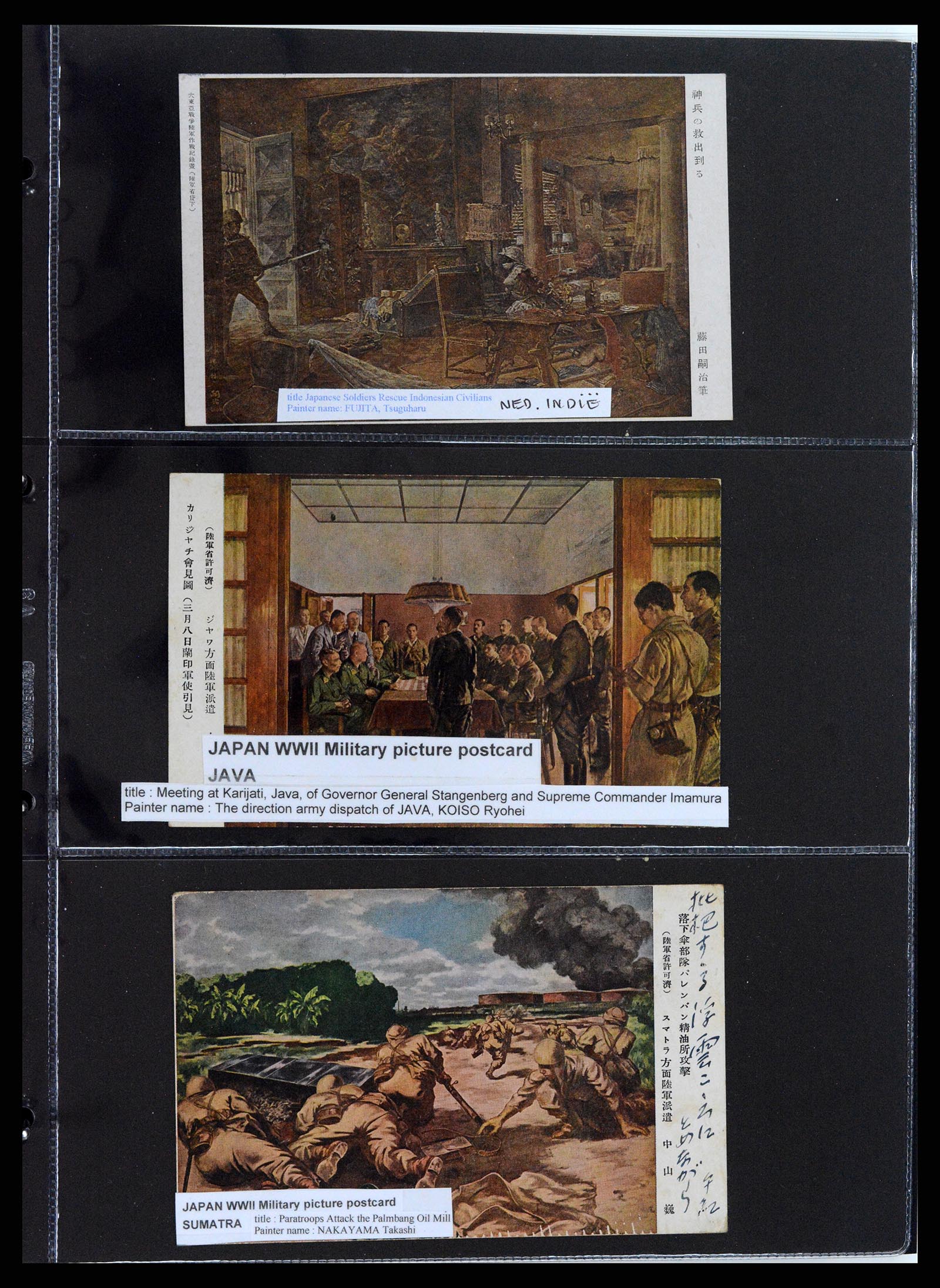 37423 042 - Postzegelverzameling 37423 Nederlands Indië Japanse bezetting brieven