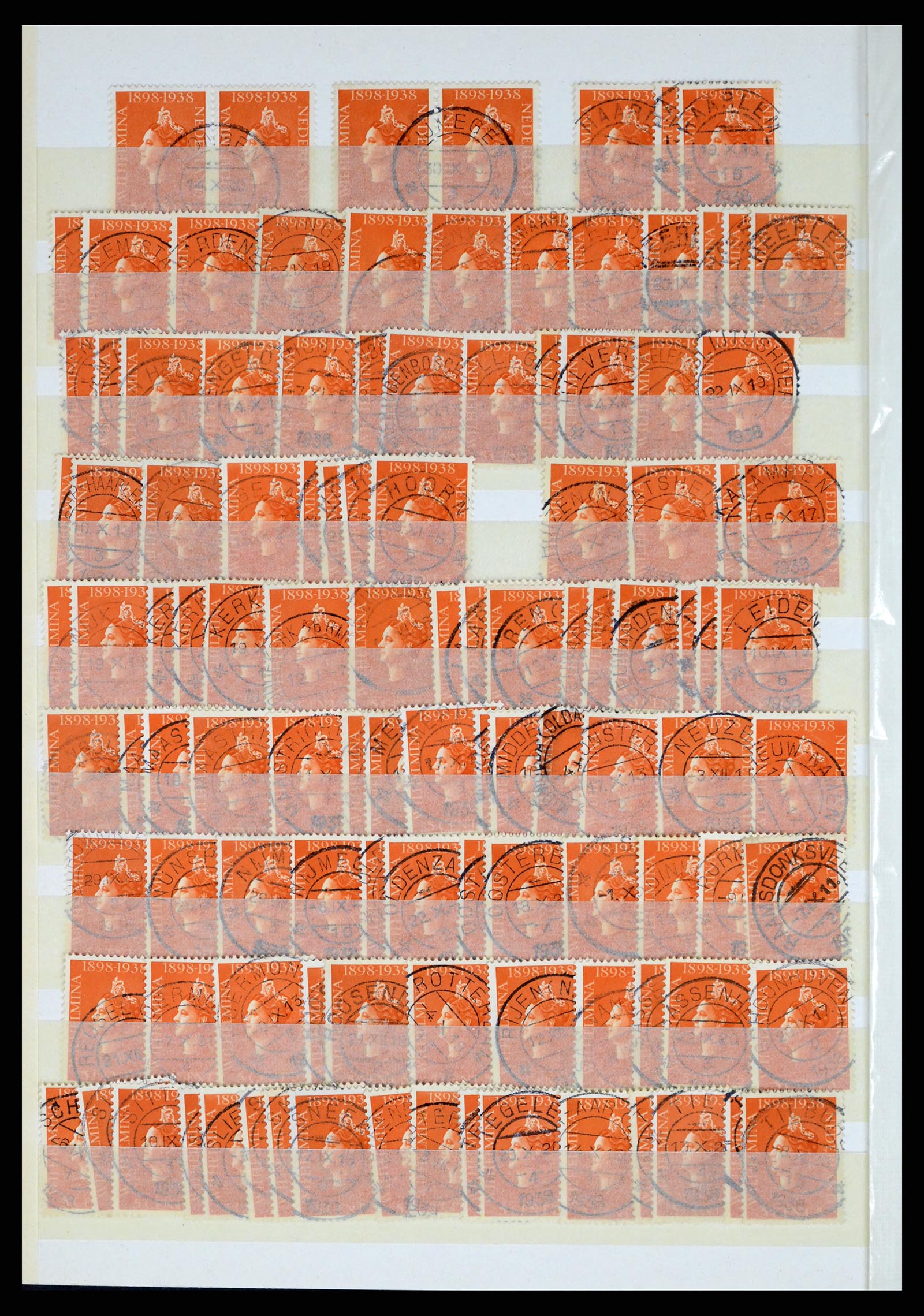 37424 024 - Postzegelverzameling 37424 Nederland kortebalk stempels.