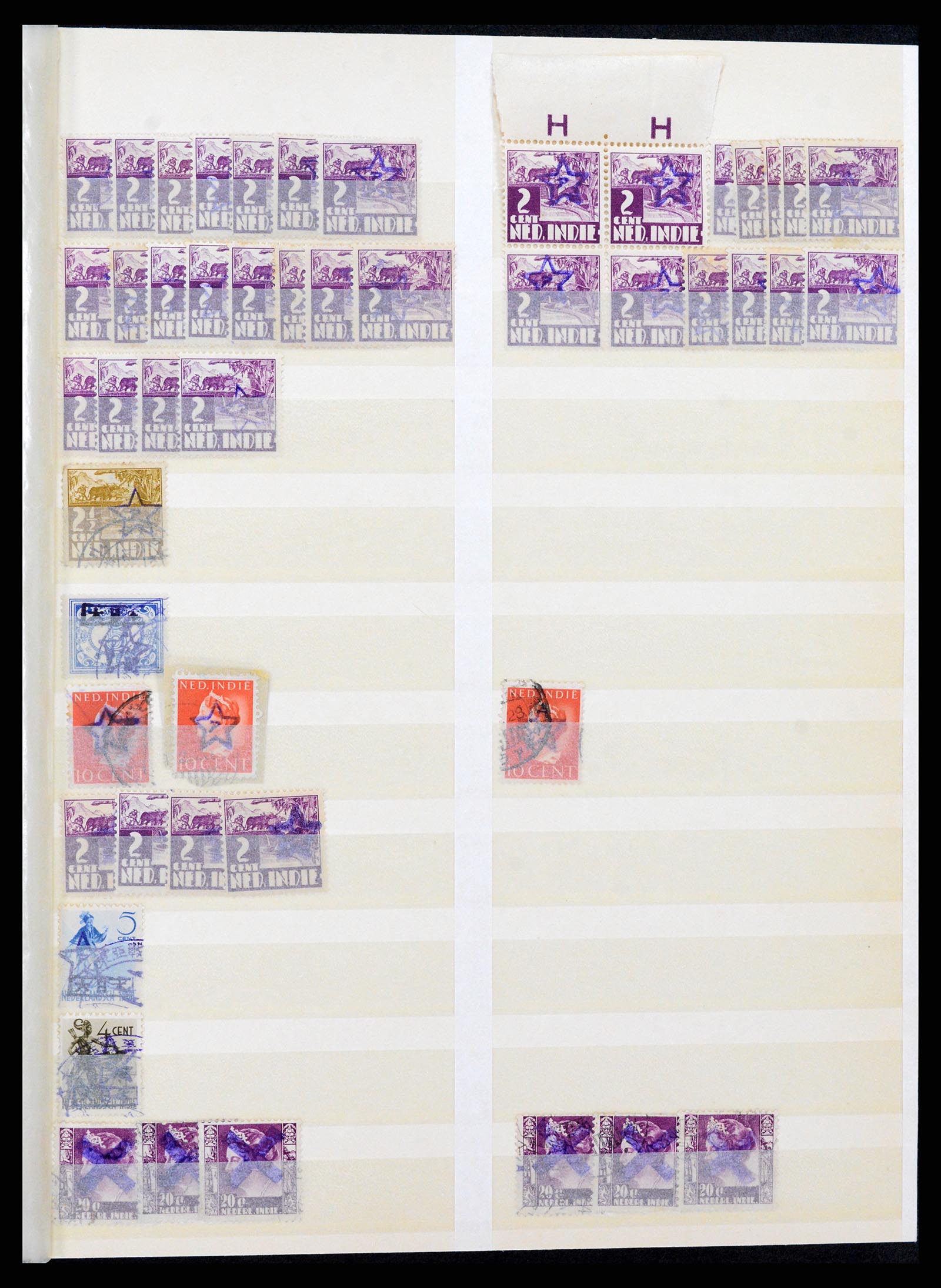 37429 001 - Stamp collection 37429 Japanese occupation Dutch East Indies 1942-1945.