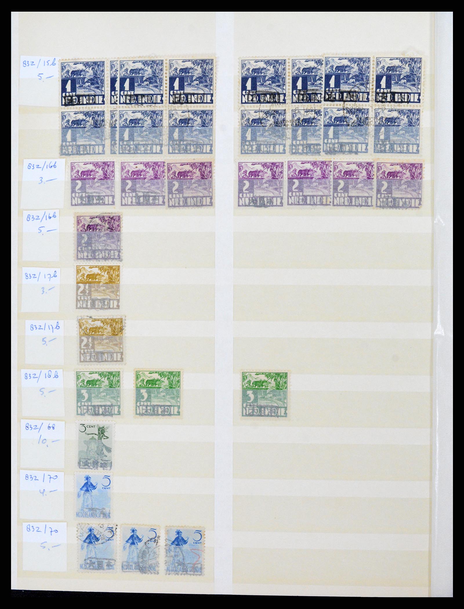 37429 012 - Stamp collection 37429 Japanese occupation Dutch East Indies 1942-1945.