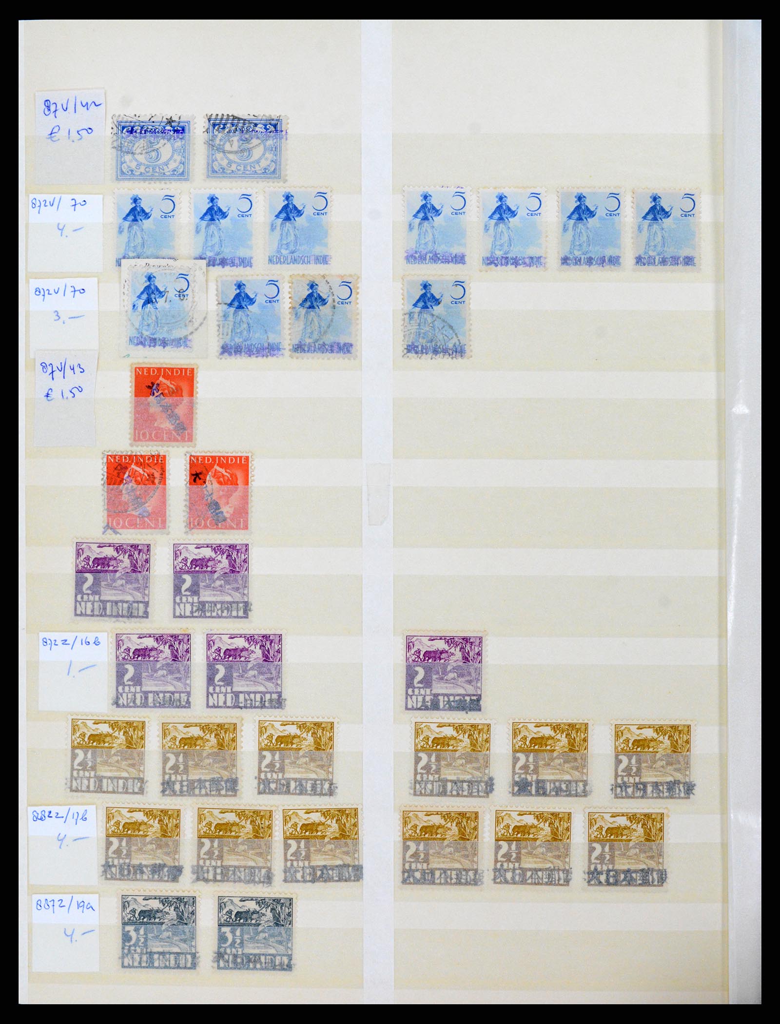 37429 014 - Postzegelverzameling 37429 Japanse bezetting Nederlands Indië 1942-19