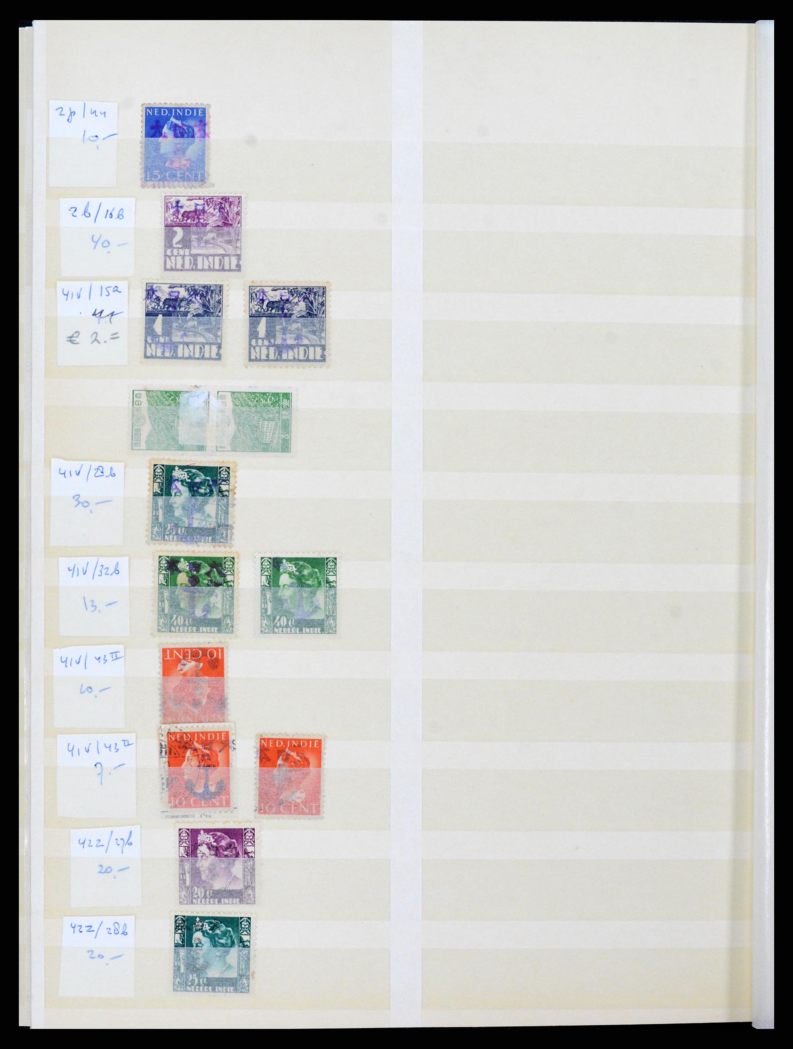 37429 024 - Stamp collection 37429 Japanese occupation Dutch East Indies 1942-1945.