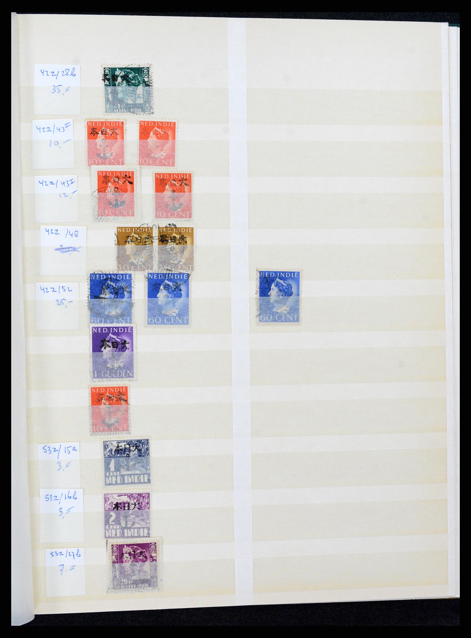 37429 025 - Stamp collection 37429 Japanese occupation Dutch East Indies 1942-1945.