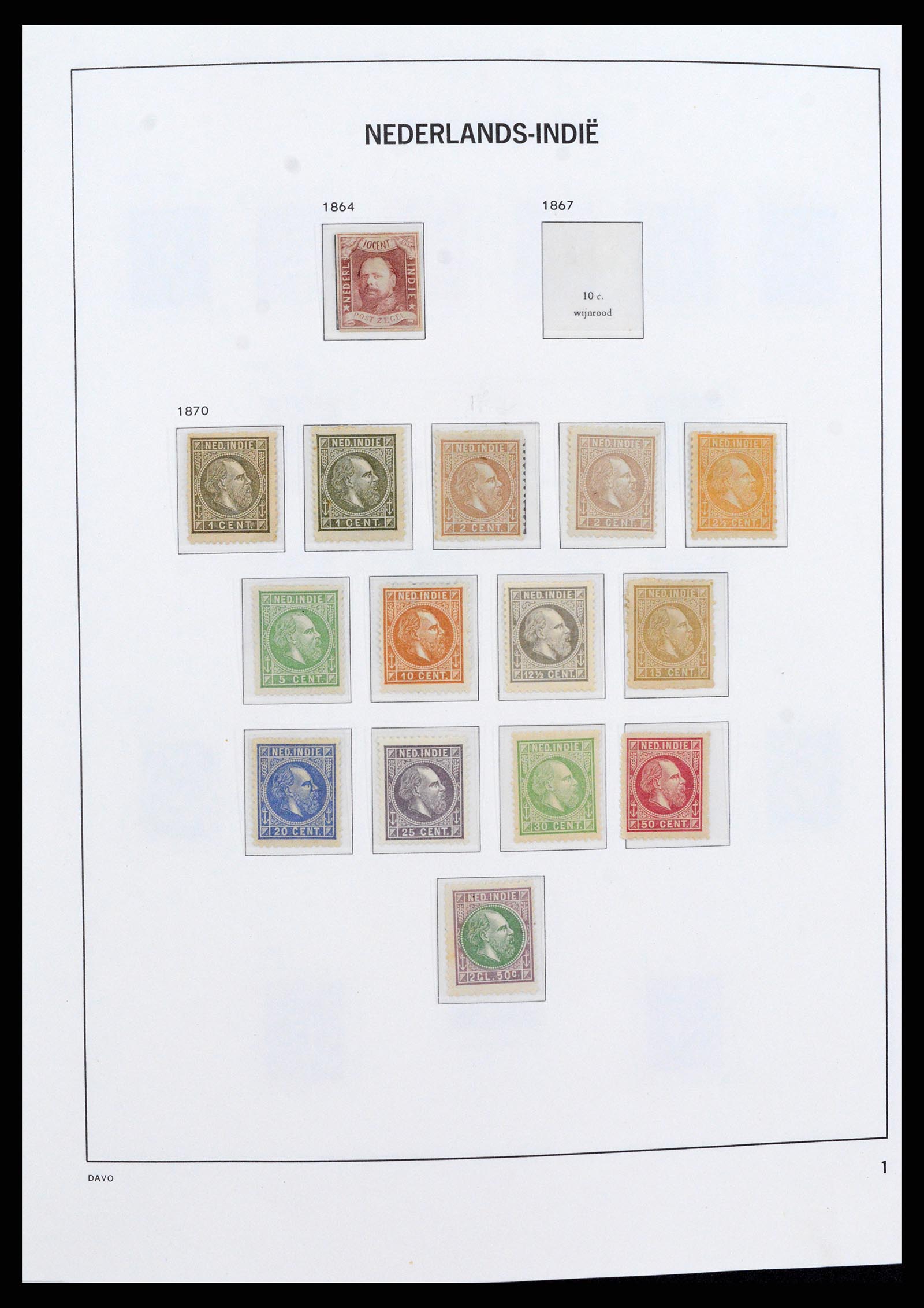 37430 001 - Stamp collection 37430 Dutch Indies 1864-1962.