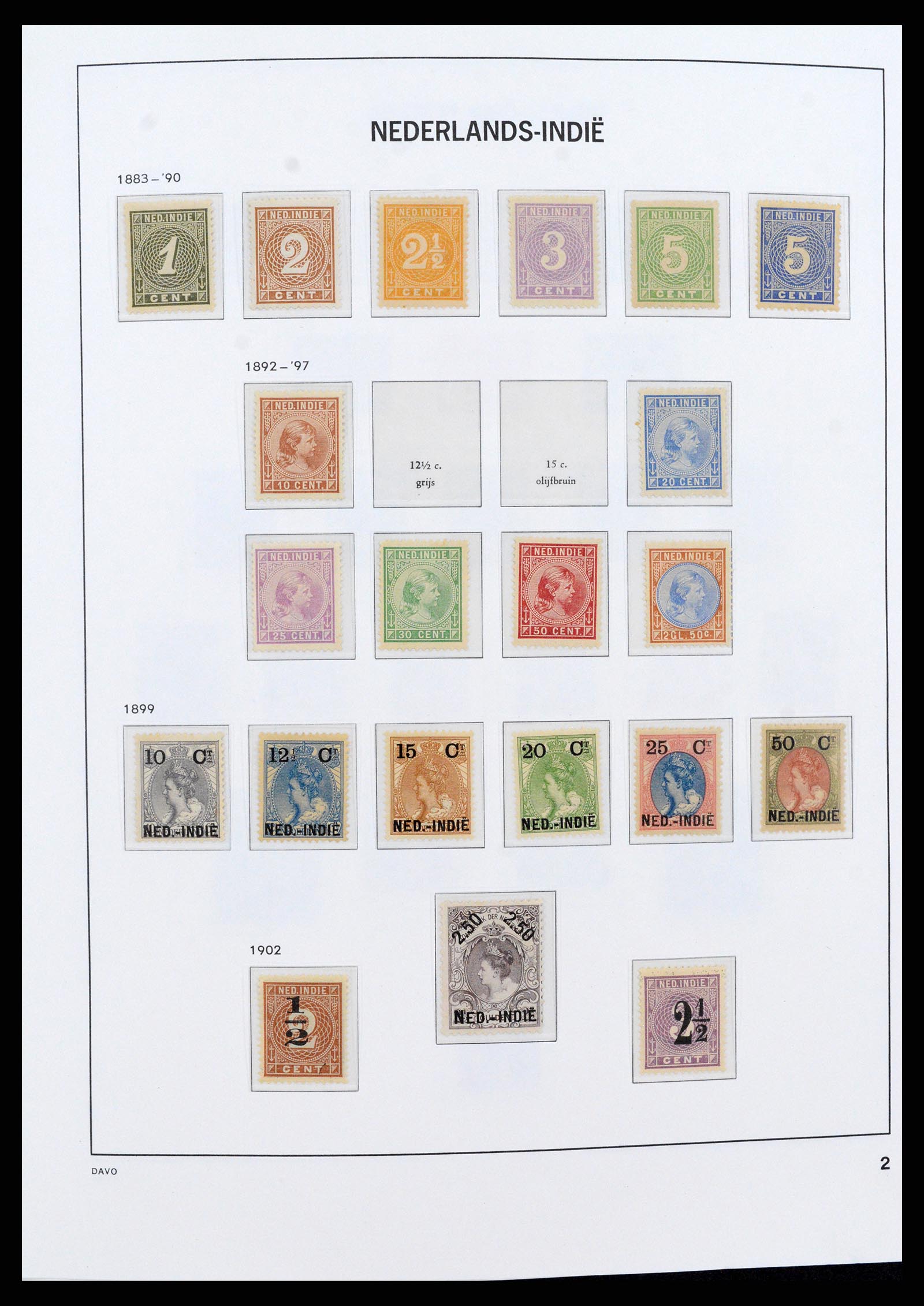 37430 002 - Postzegelverzameling 37430 Nederlands Indië 1864-1962.
