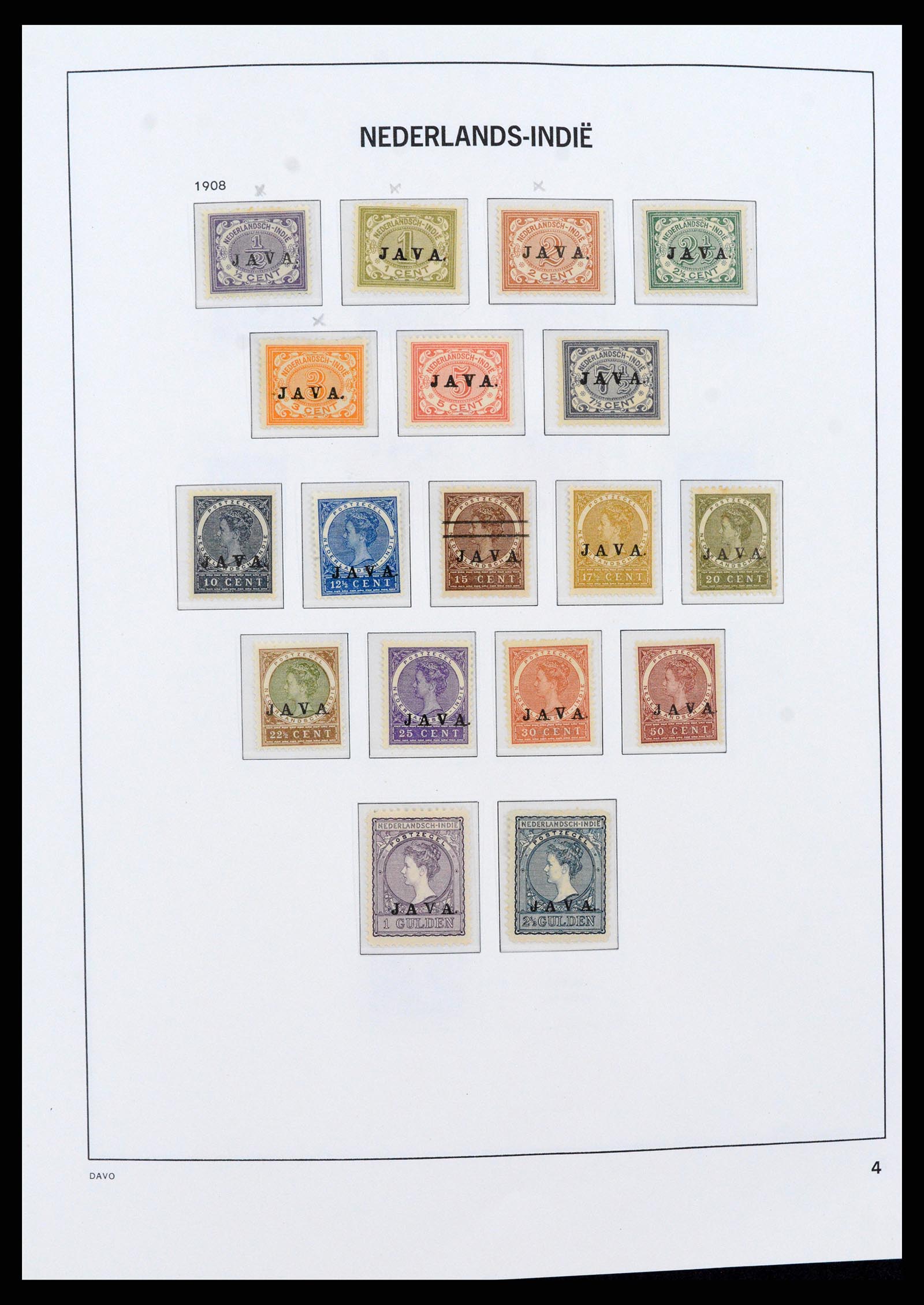 37430 004 - Postzegelverzameling 37430 Nederlands Indië 1864-1962.