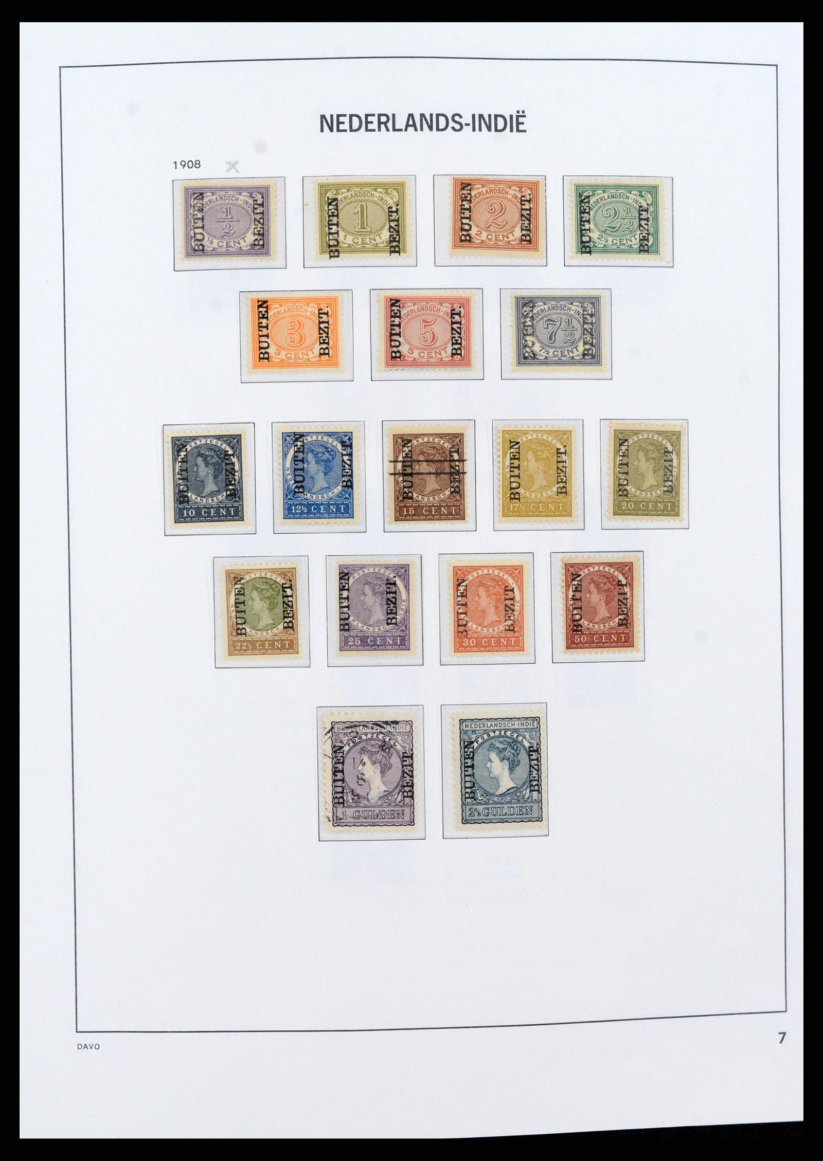 37430 007 - Postzegelverzameling 37430 Nederlands Indië 1864-1962.
