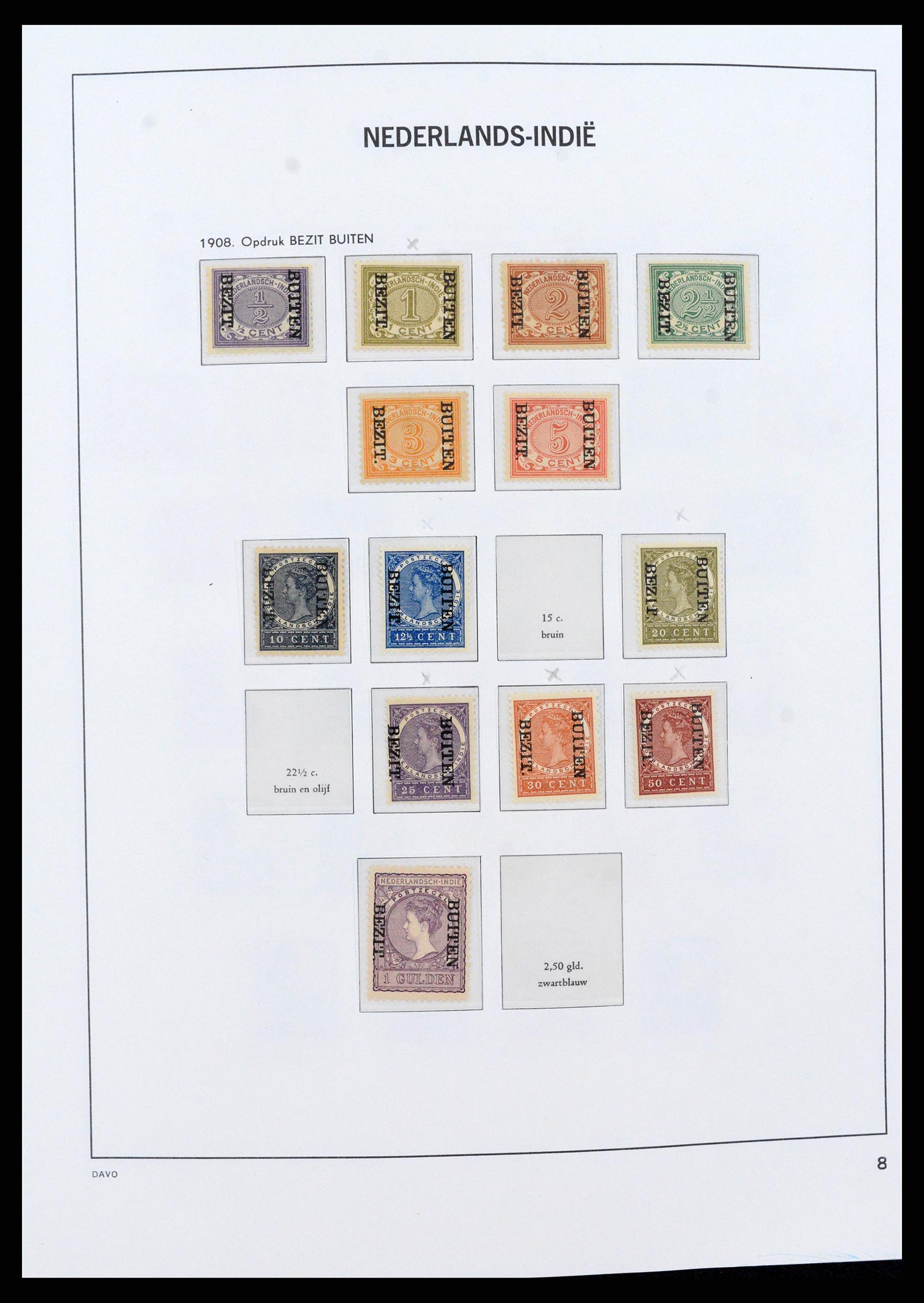 37430 008 - Postzegelverzameling 37430 Nederlands Indië 1864-1962.