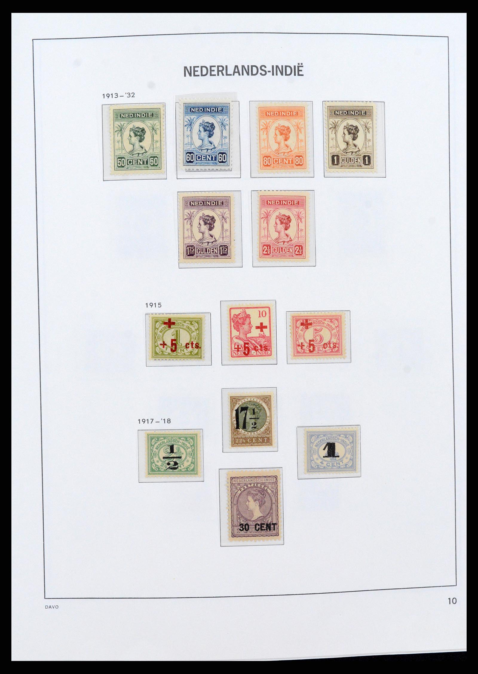 37430 010 - Postzegelverzameling 37430 Nederlands Indië 1864-1962.