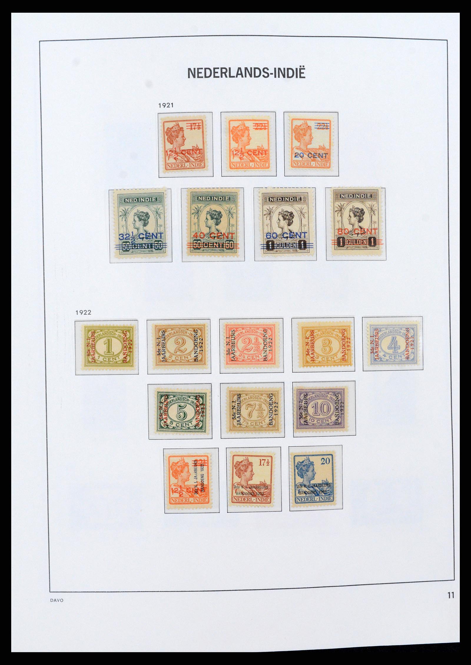 37430 011 - Postzegelverzameling 37430 Nederlands Indië 1864-1962.