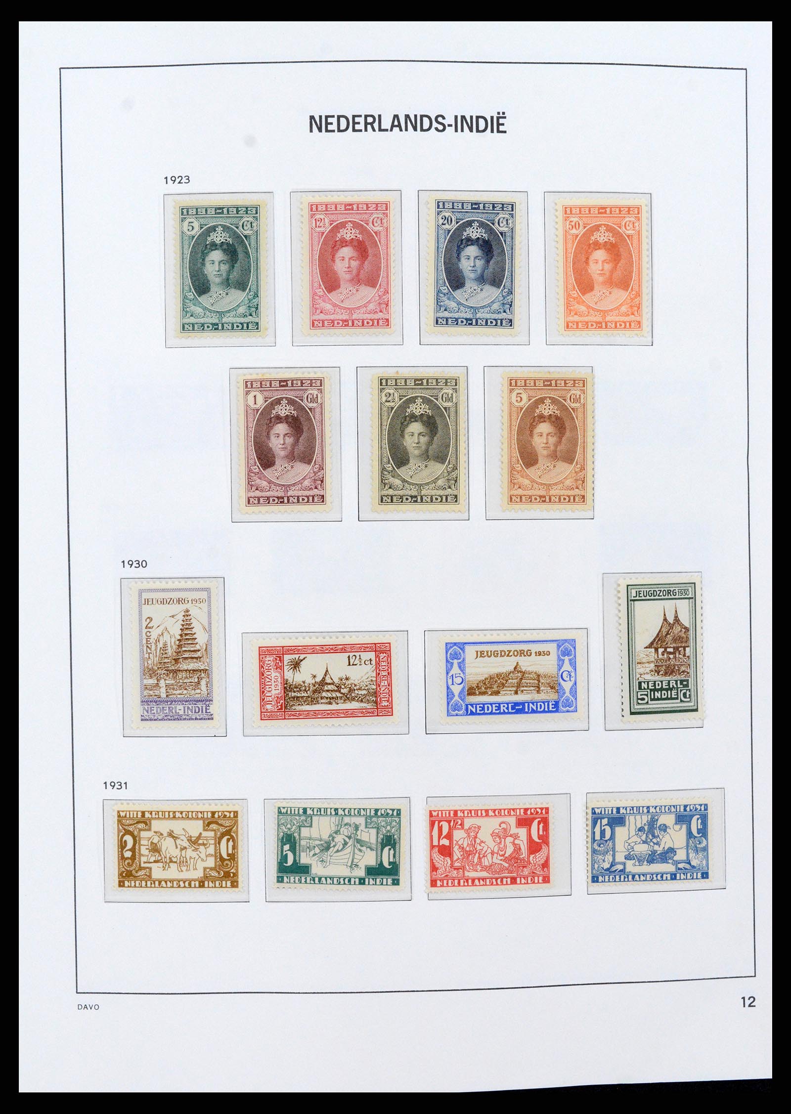 37430 012 - Postzegelverzameling 37430 Nederlands Indië 1864-1962.