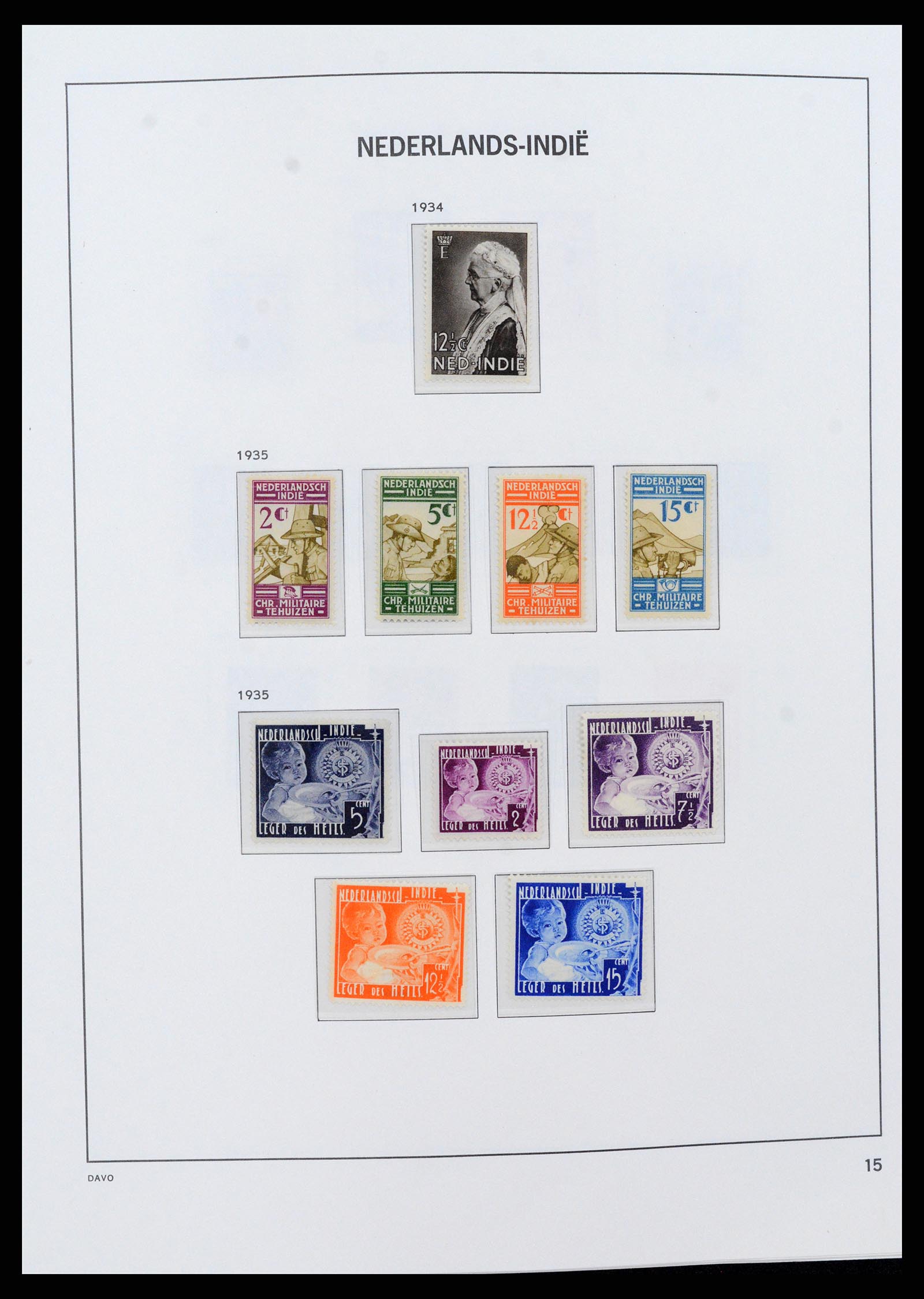 37430 015 - Postzegelverzameling 37430 Nederlands Indië 1864-1962.