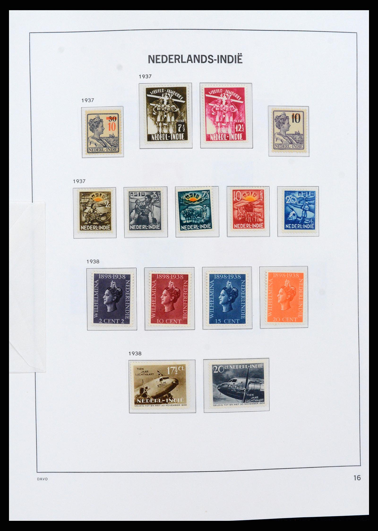 37430 016 - Postzegelverzameling 37430 Nederlands Indië 1864-1962.