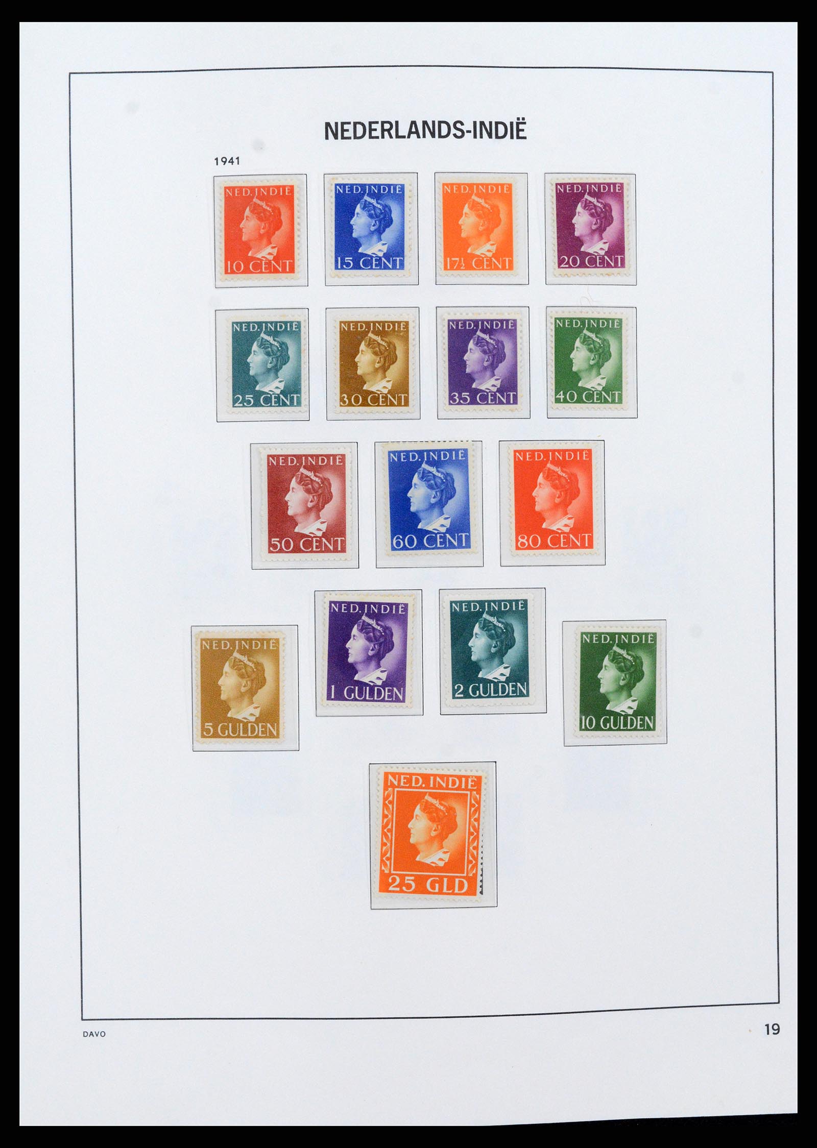 37430 019 - Postzegelverzameling 37430 Nederlands Indië 1864-1962.