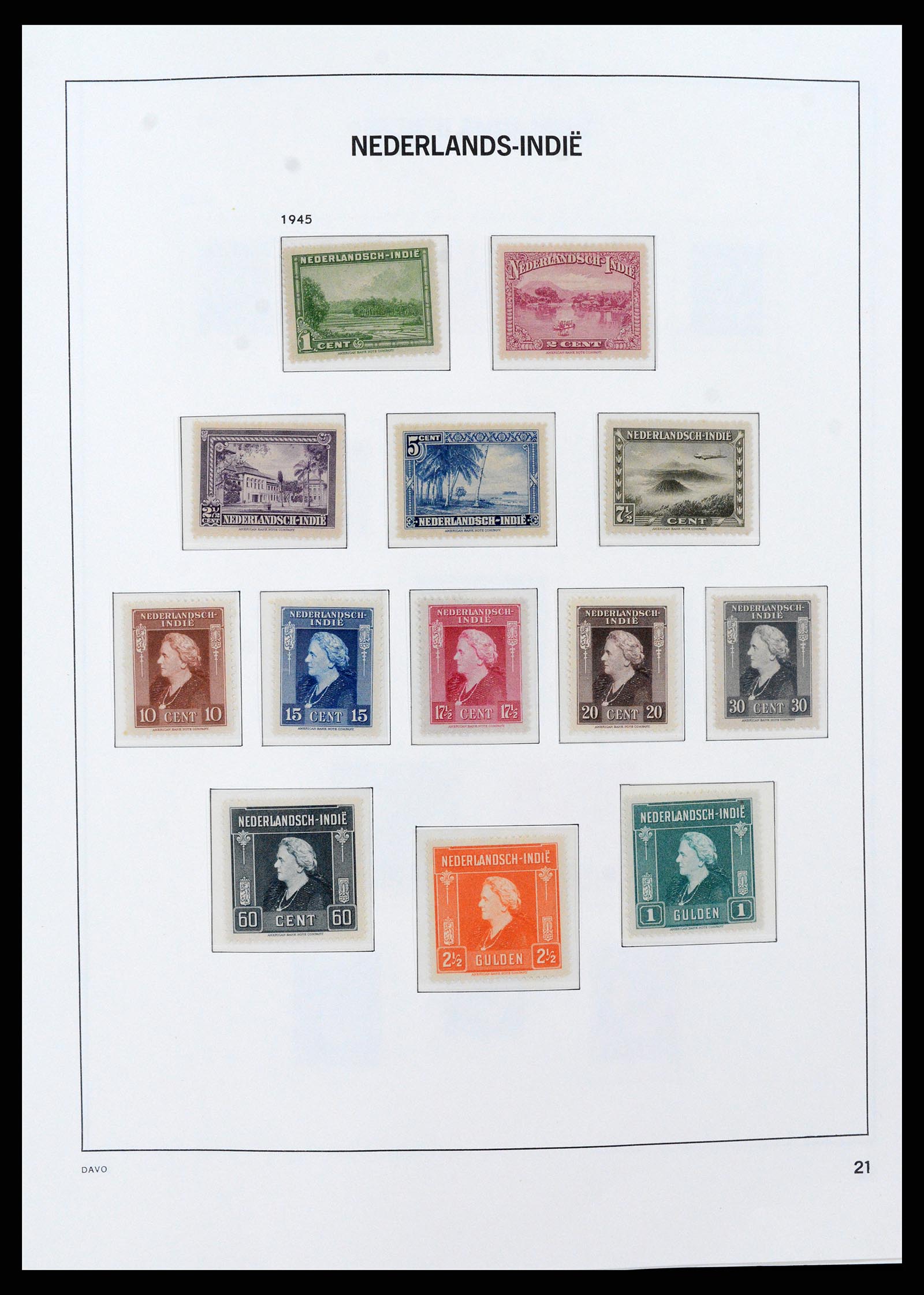 37430 021 - Postzegelverzameling 37430 Nederlands Indië 1864-1962.