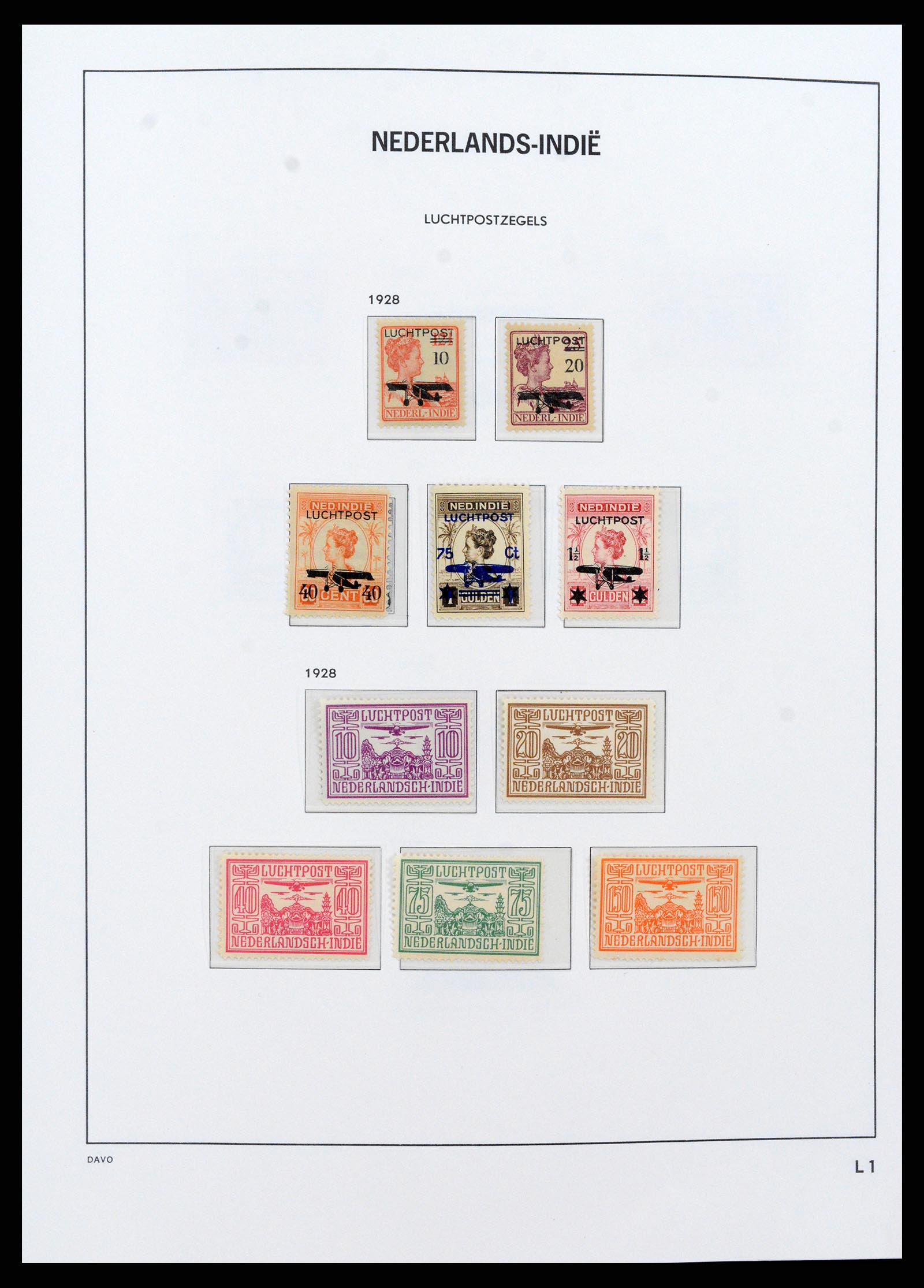 37430 024 - Postzegelverzameling 37430 Nederlands Indië 1864-1962.