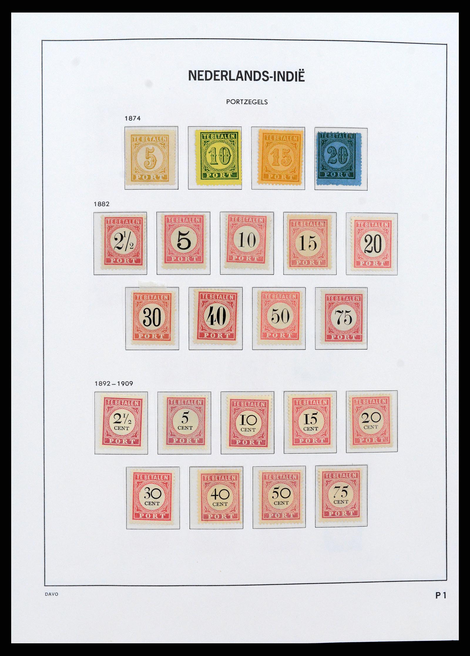 37430 026 - Postzegelverzameling 37430 Nederlands Indië 1864-1962.