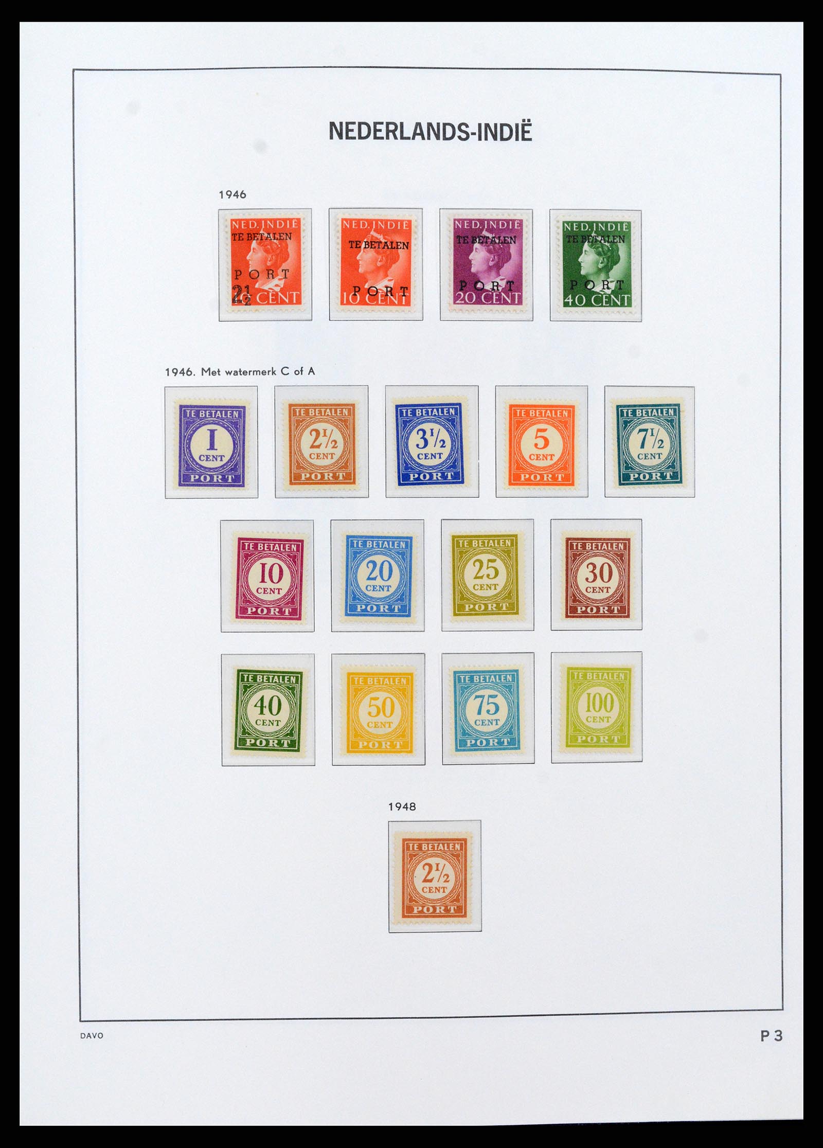 37430 028 - Postzegelverzameling 37430 Nederlands Indië 1864-1962.