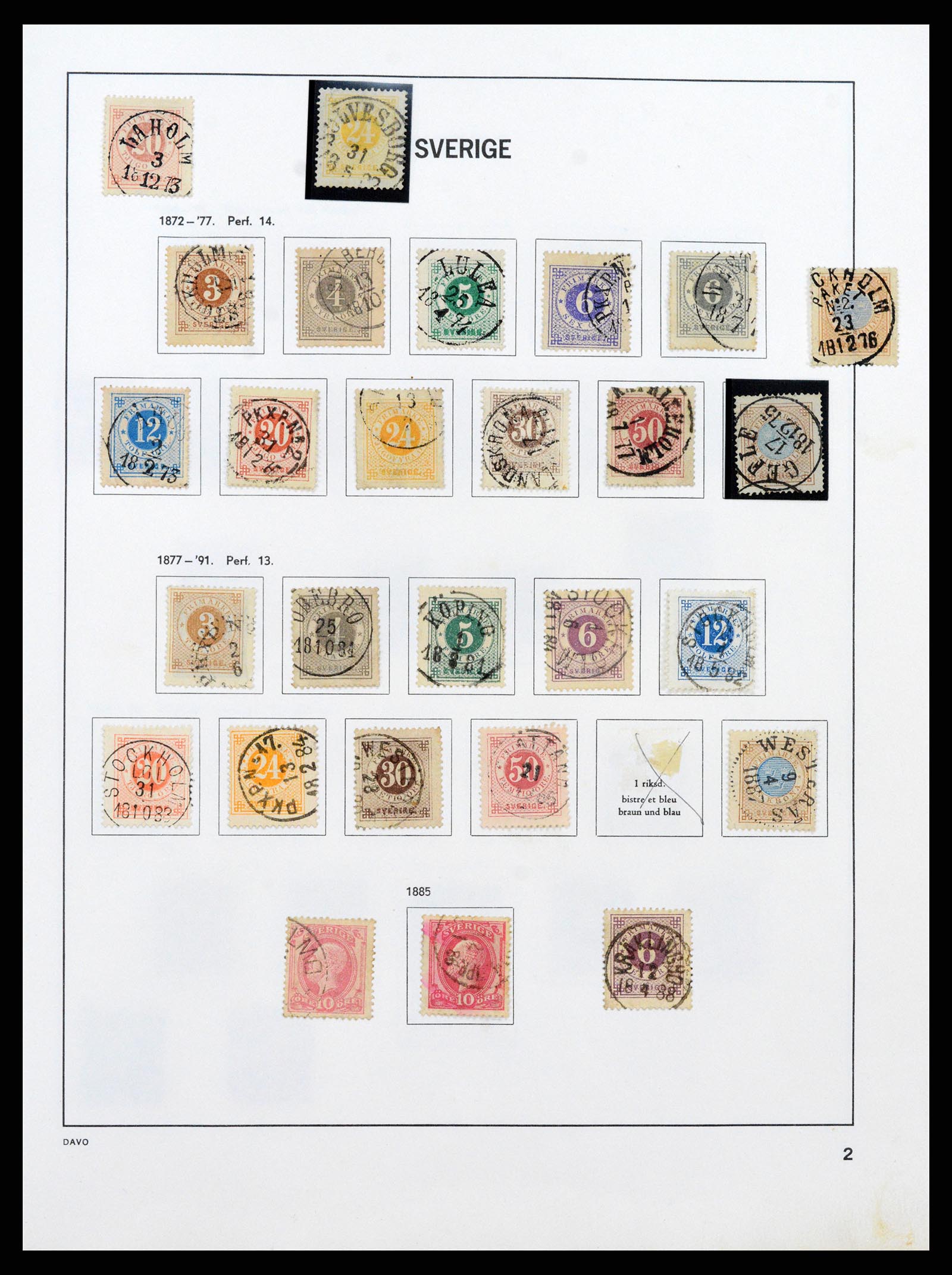37431 002 - Postzegelverzameling 37431 Zweden 1855-1978.