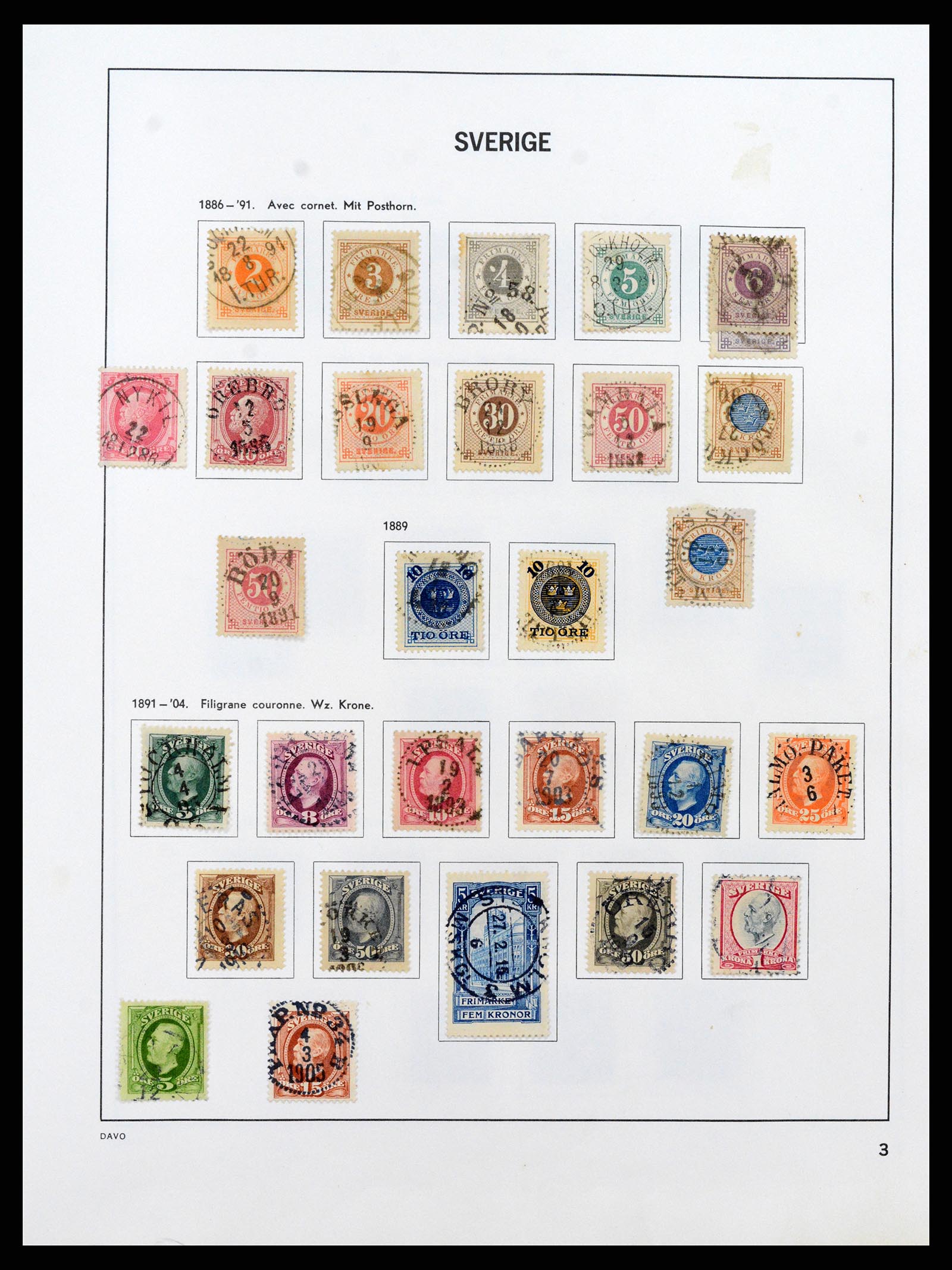 37431 003 - Postzegelverzameling 37431 Zweden 1855-1978.