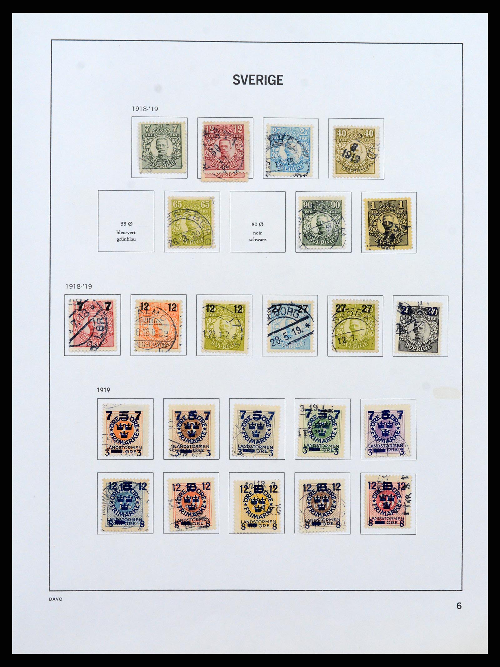 37431 006 - Postzegelverzameling 37431 Zweden 1855-1978.