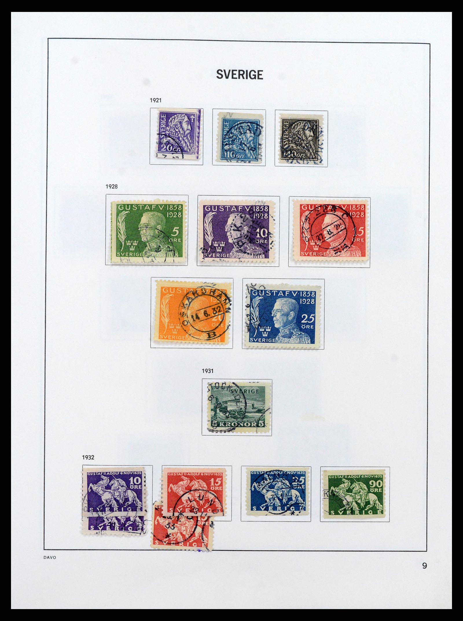 37431 010 - Postzegelverzameling 37431 Zweden 1855-1978.