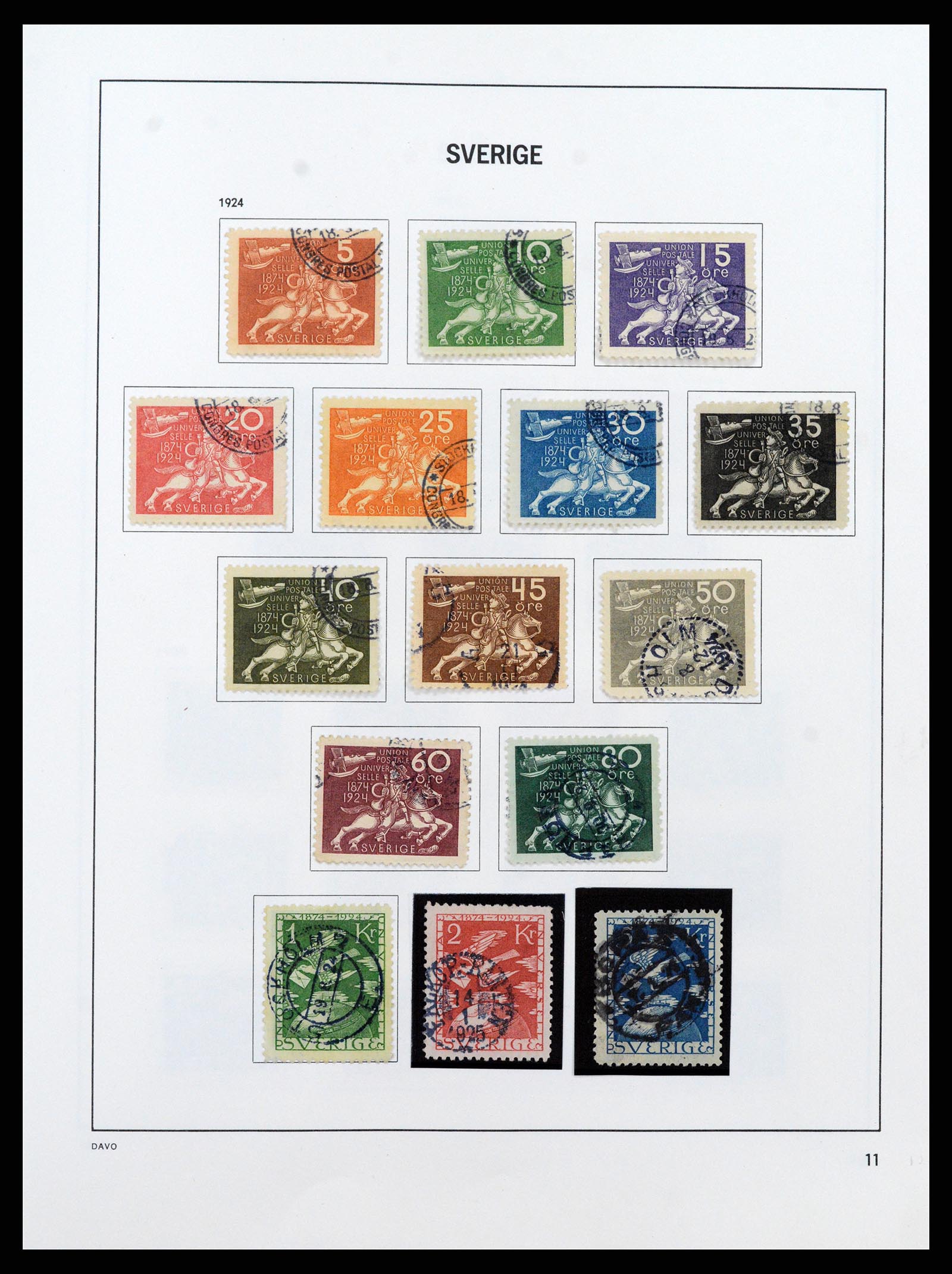 37431 012 - Stamp collection 37431 Sweden 1855-1978.