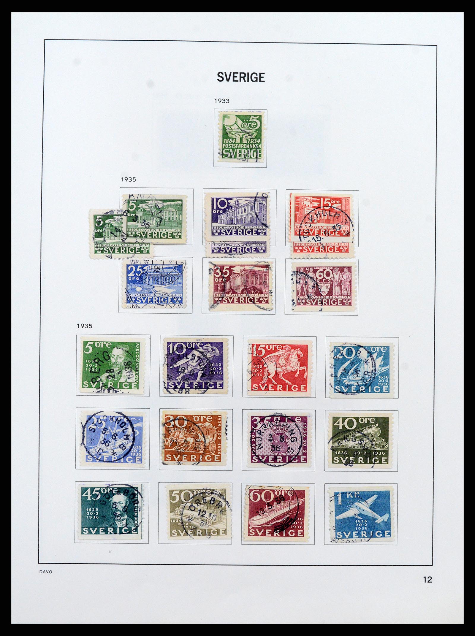 37431 013 - Postzegelverzameling 37431 Zweden 1855-1978.
