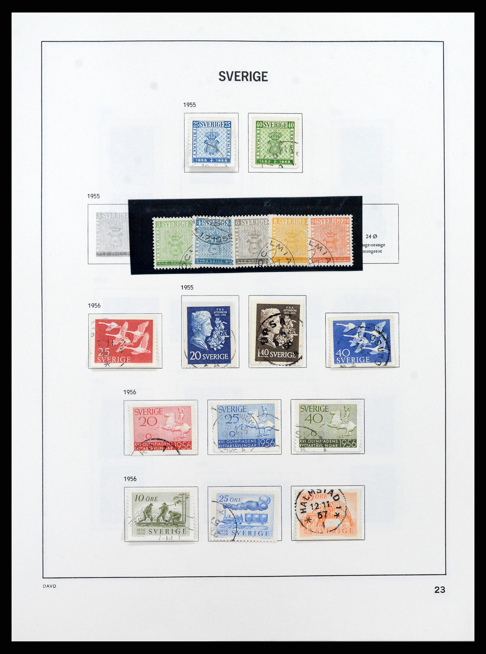 37431 031 - Stamp collection 37431 Sweden 1855-1978.