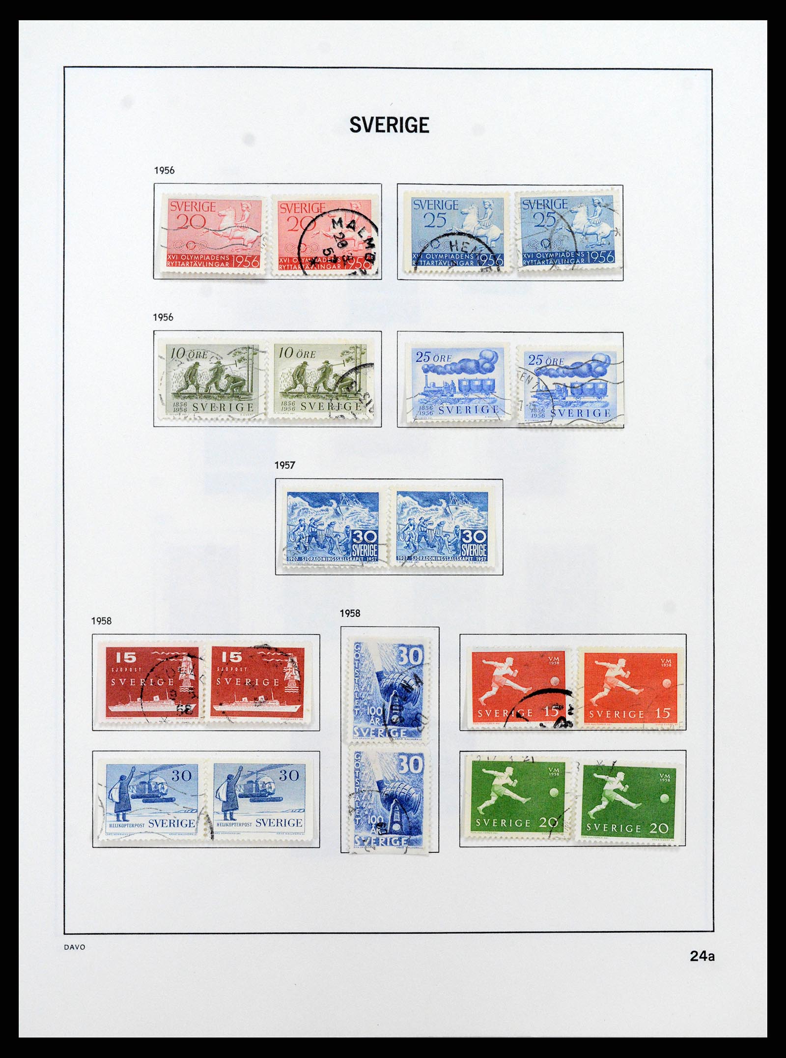 37431 034 - Stamp collection 37431 Sweden 1855-1978.