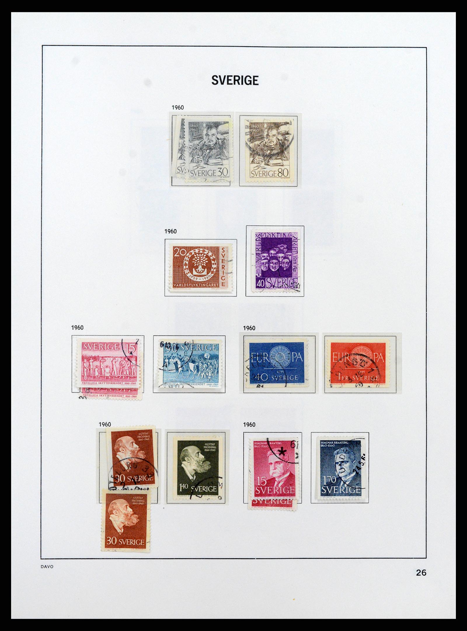 37431 037 - Stamp collection 37431 Sweden 1855-1978.