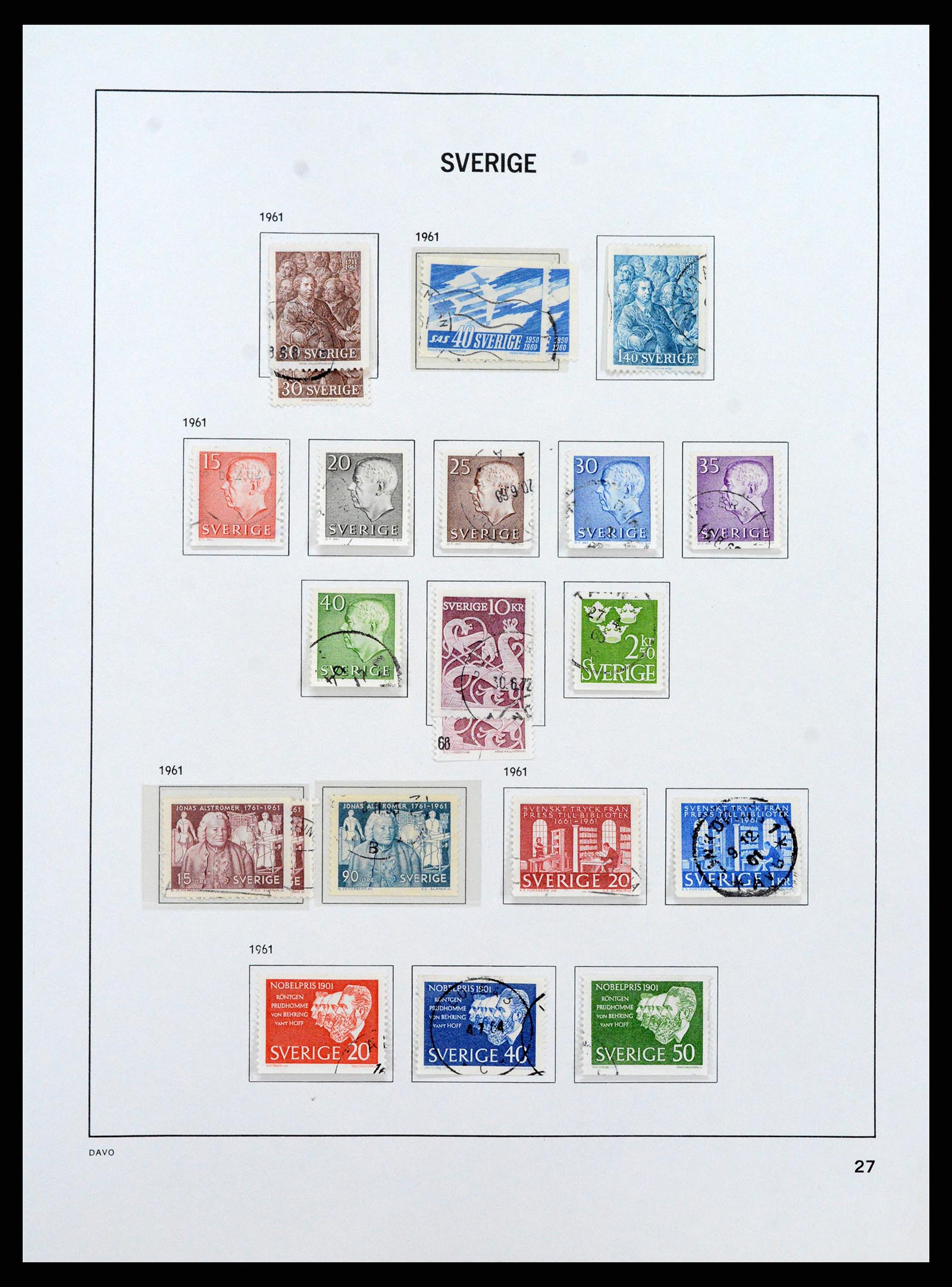 37431 039 - Stamp collection 37431 Sweden 1855-1978.